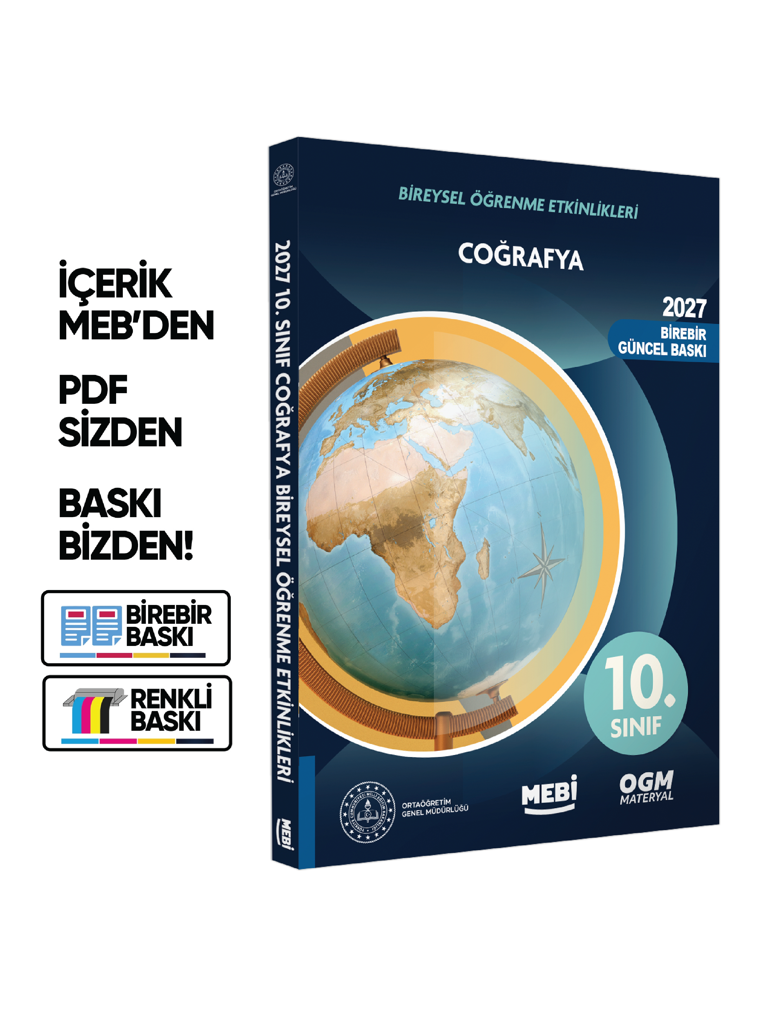 2027 MEBİ 10.Sınıf Maarif Modeli Yeni Müfredat COĞRAFYA Bireysel Öğrenme Etkinlik Kitap Baskı Ücreti