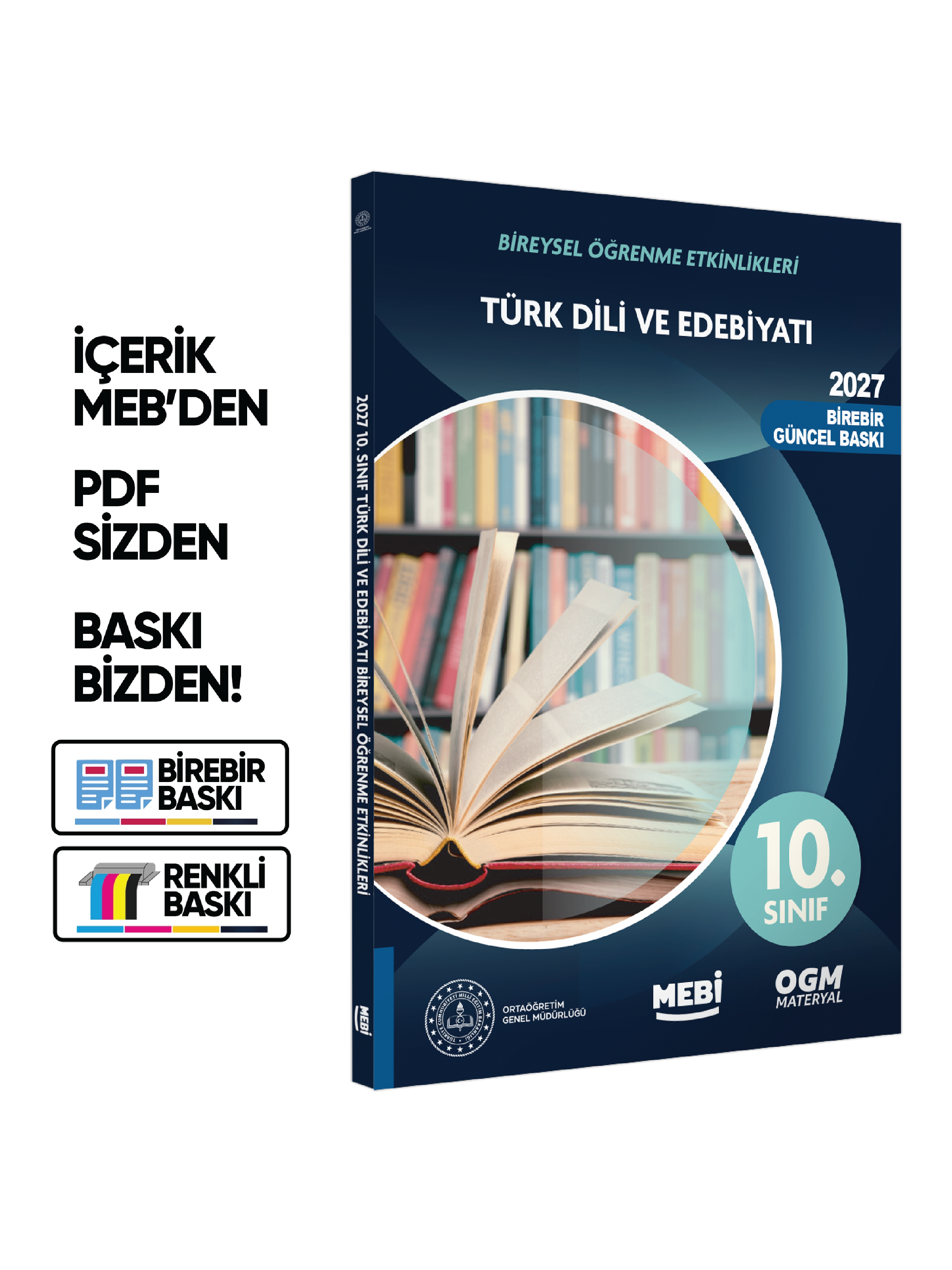 2027 MEBİ 10.Sınıf Maarif Modeli Yeni Müfredat EDEBİYAT Bireysel Öğrenme Etkinlik Kitap Baskı Ücreti