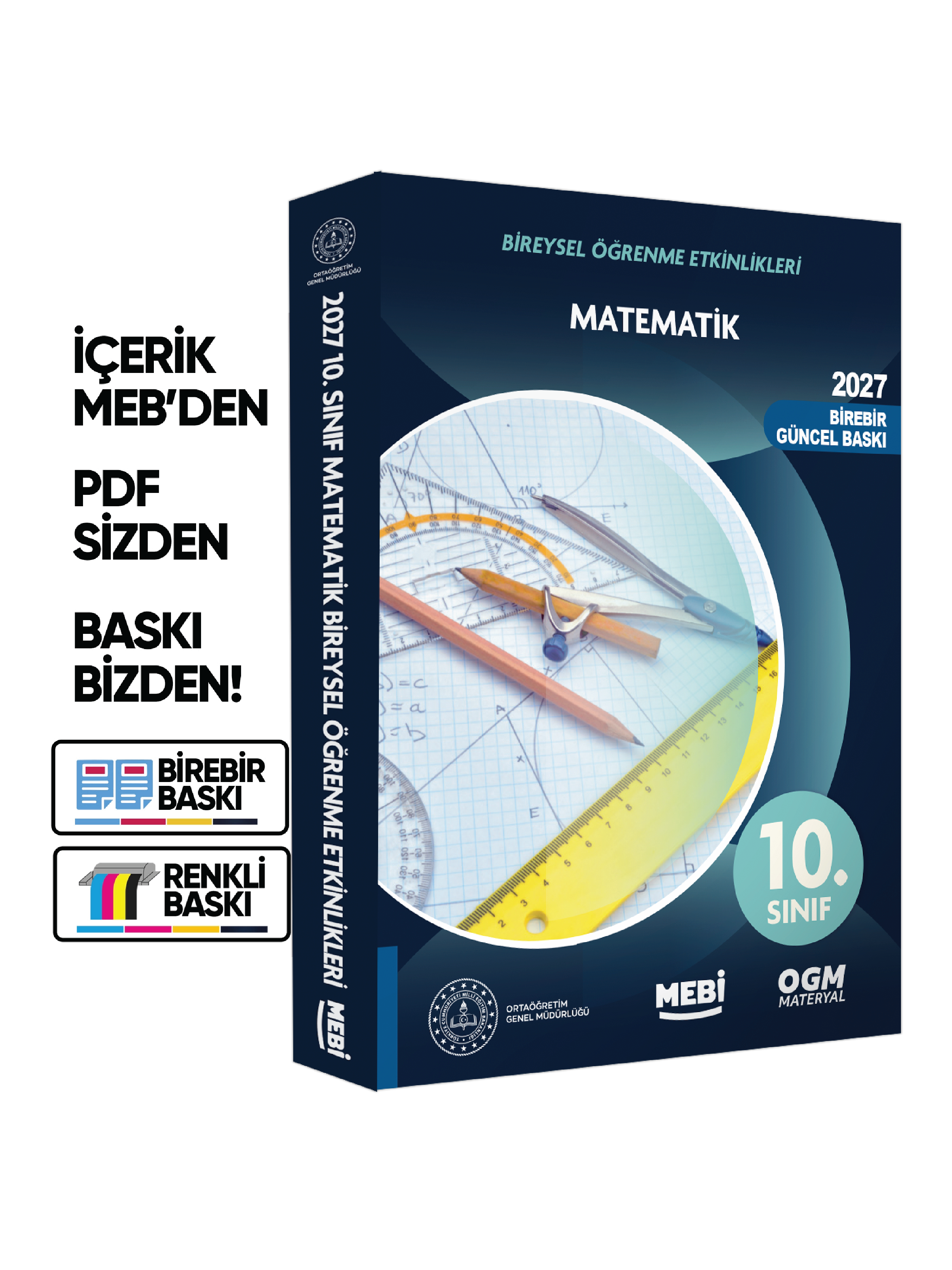 2027 MEBİ 10.Sınıf Maarif Modeli Müfredatı SAYISAL Bireysel Öğrenme Etkinlik Kitap SETİ Baskı Ücreti