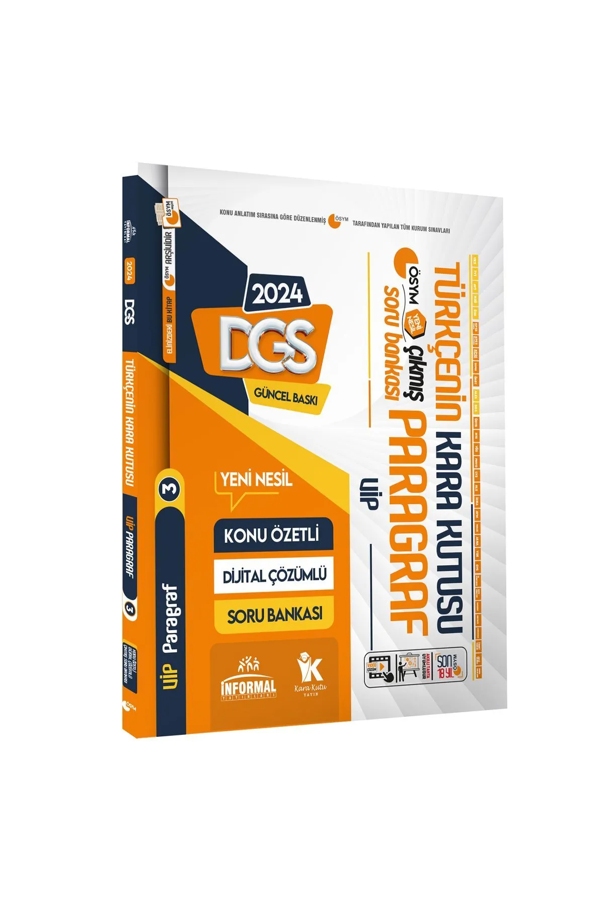 DGS Türkçenin Kara Kutusu ÖSYM VİP PARAGRAF 3 Konu Özetli Çözümlü Çıkmış Soru Arşivi Bankası