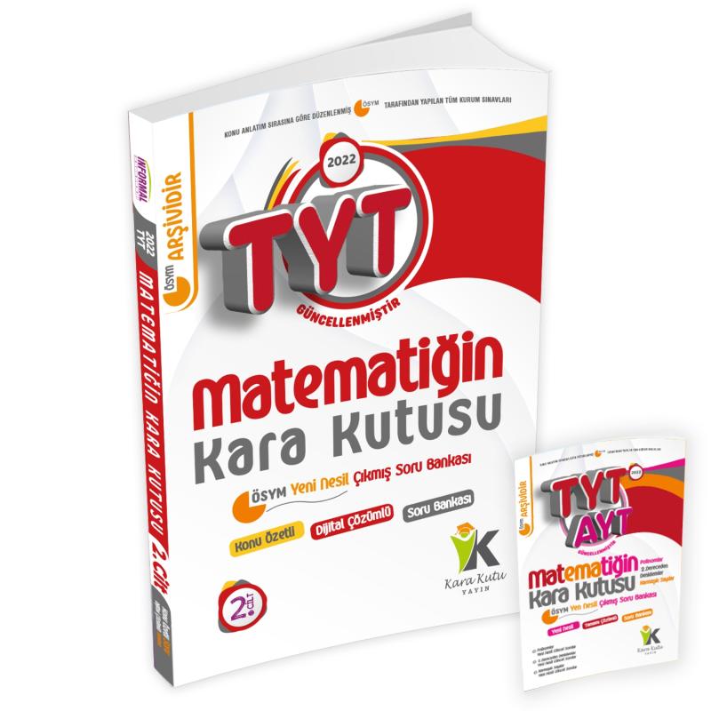 YKS-TYT Matematik Kara Kutu 2. Cilt PROBLEM K.Ö. Dijital Çözümlü ÖSYM Çıkmış Soru Bankası