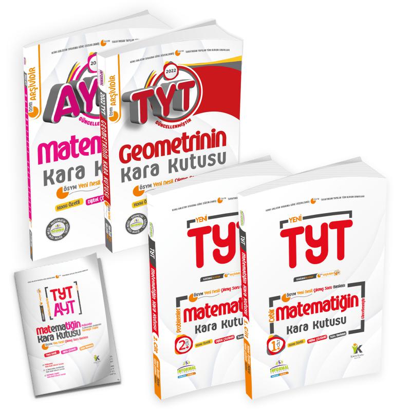 TYT Matematik Kara Kutu 1. ve 2. Cilt ve Geometri -AYT Matematik 4lü Çıkmış Soru Bankası Set