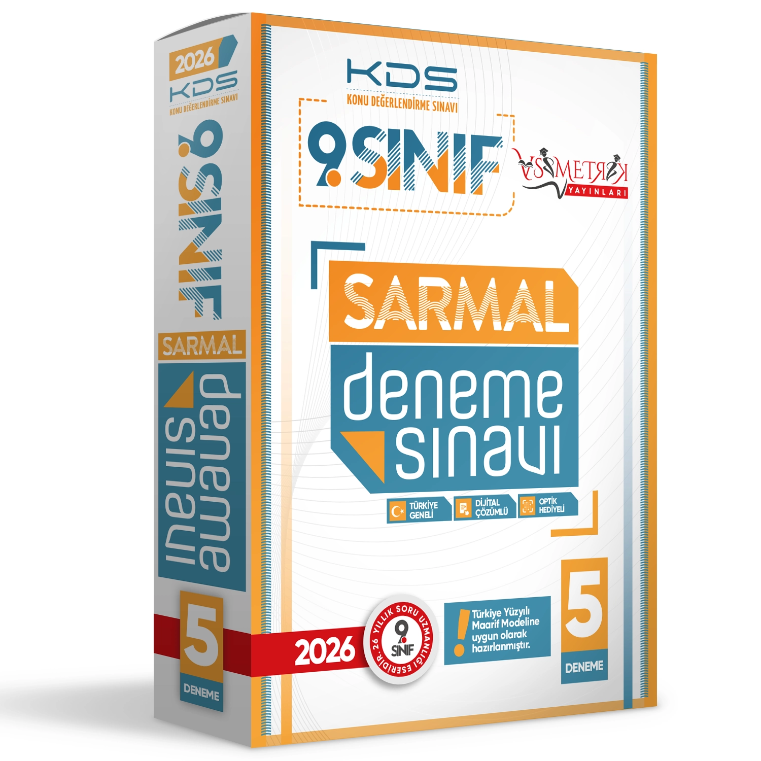 2026 9.Sınıf Yeni Sistem KDS SARMAL Deneme Paketi 5li Türkiye