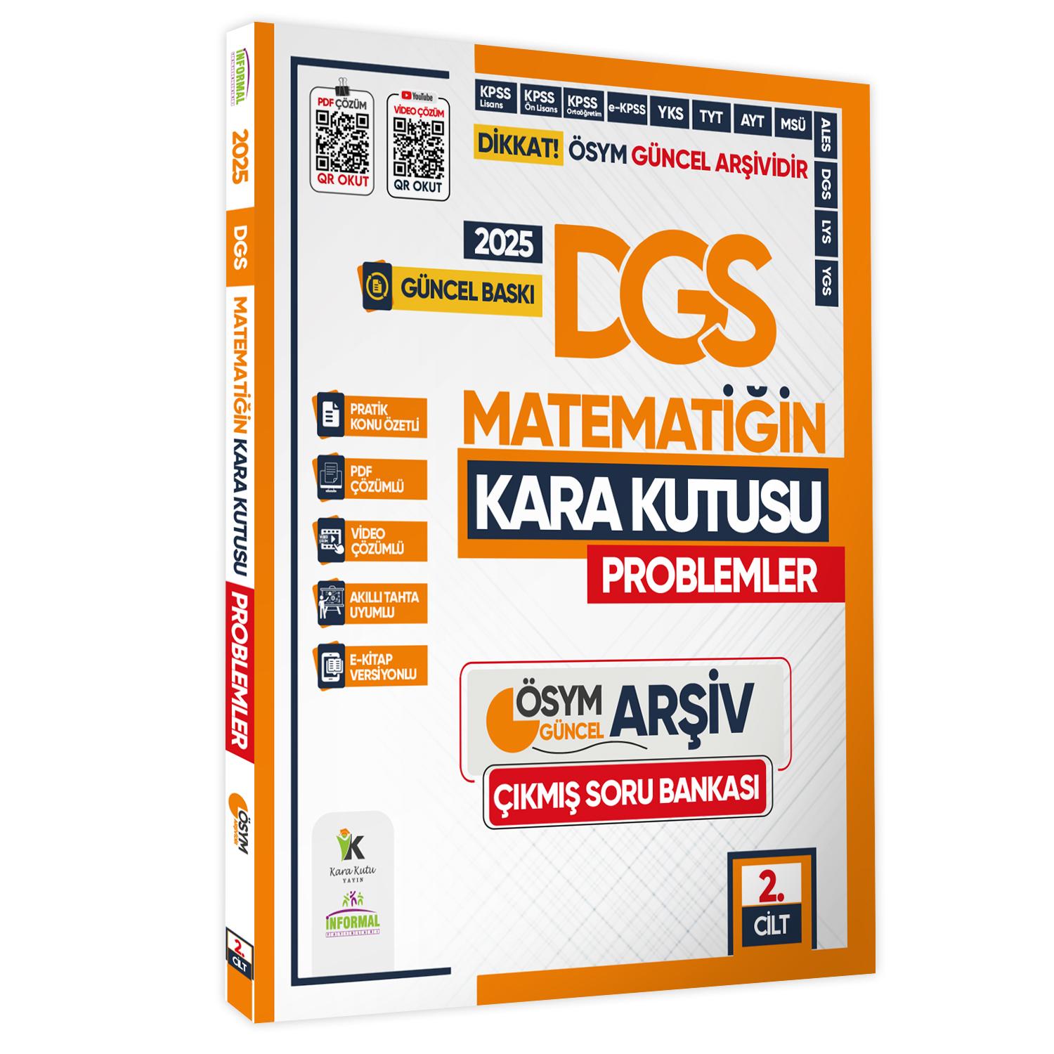 2025 DGS Kara Kutu ÖSYM SAYISAL Çıkmış Soru Bankası 4lü ALTIN PAKET SET Konu Özet Video/PDF Çözümlü