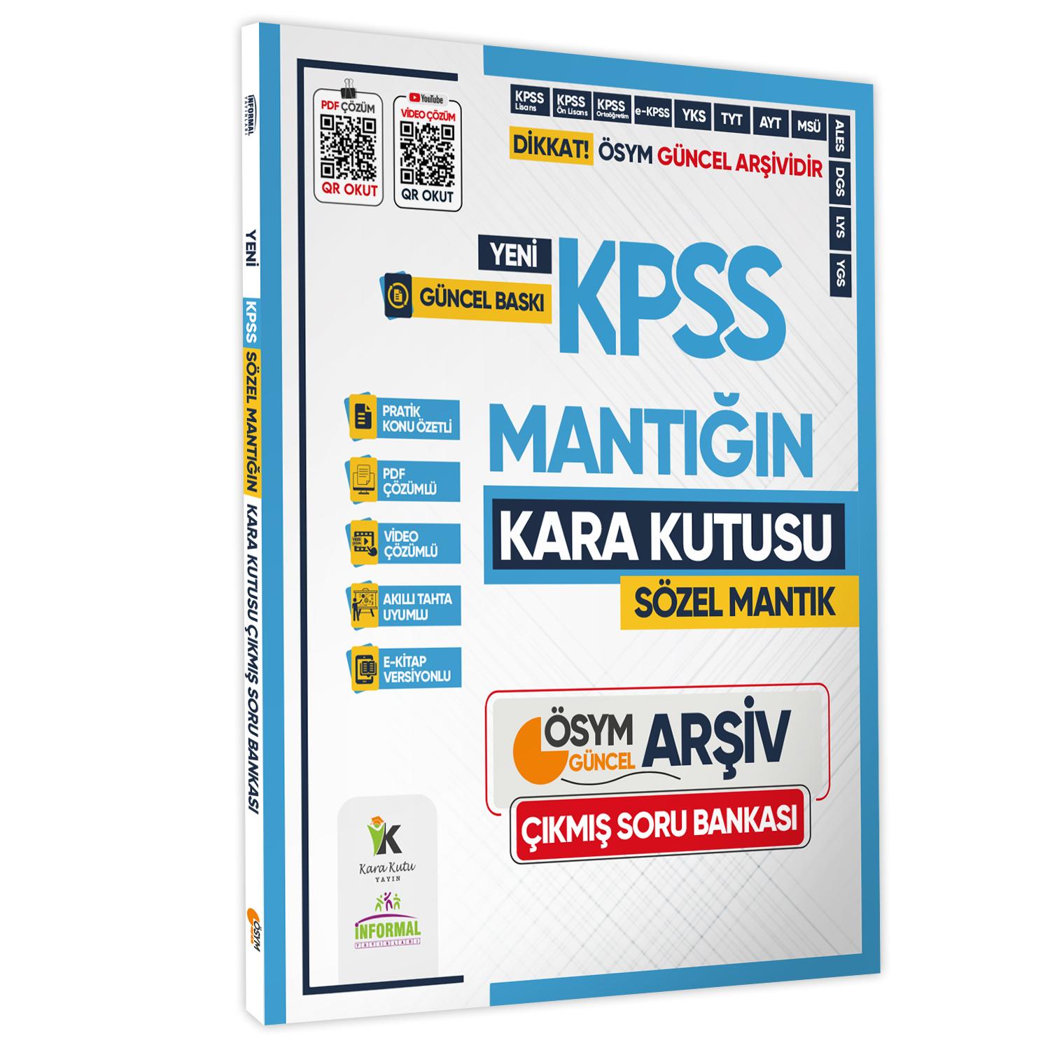 2025 KPSS Türkçenin Kara Kutusu 6lı ALTIN SET ÖSYM Çıkmış Soru Bankası Konu Özetli PDF/Video Çözümlü