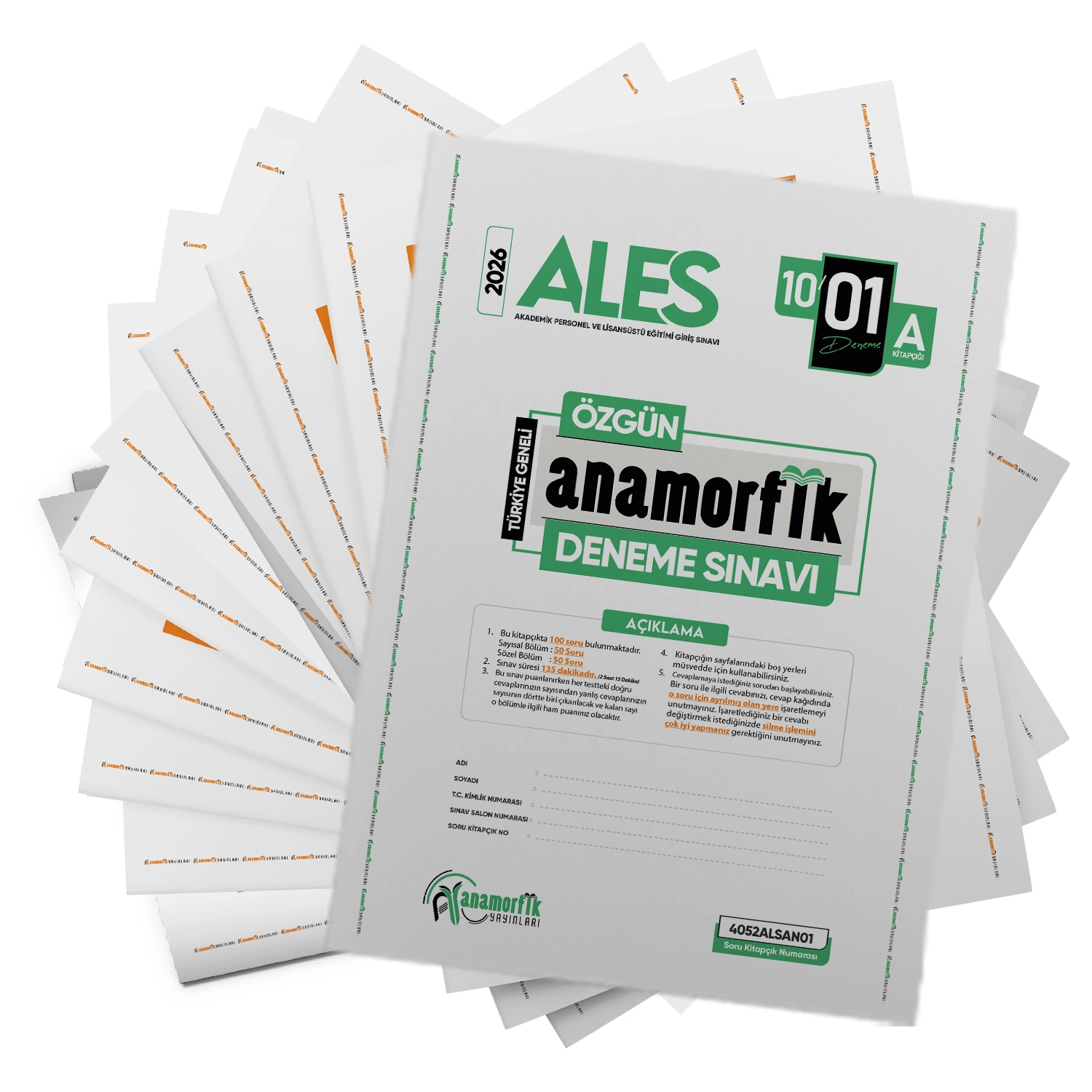 2026 ALES Anamorfik Yayınları Özgün 10lu Deneme Paketi Yeni Nesil Türkiye Geneli Dijital Çözümlü