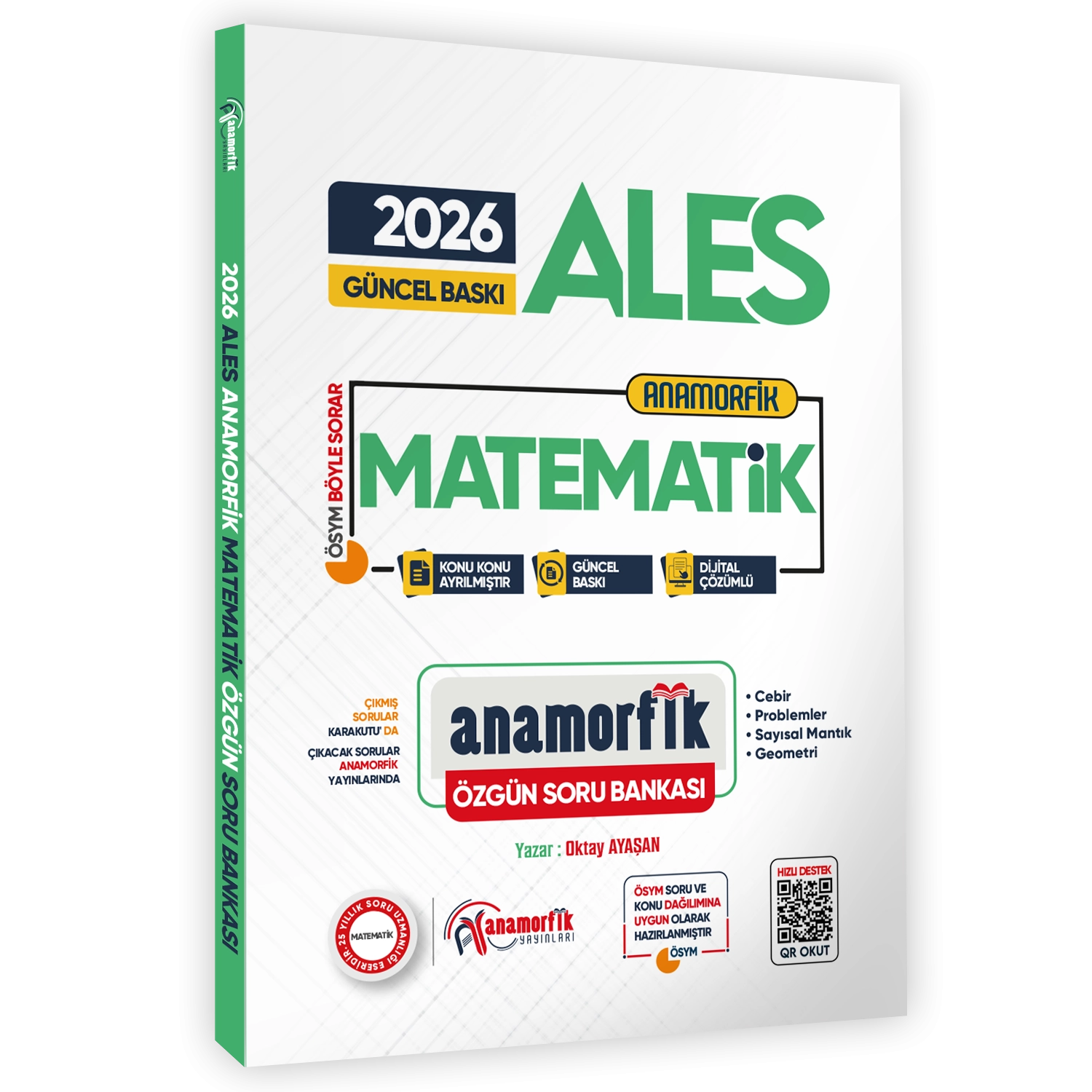  2026 ALES Yeni Sistem Anamorfik Matematik Özgün Soru Bankası Konu Konu Dijital Çözümlü