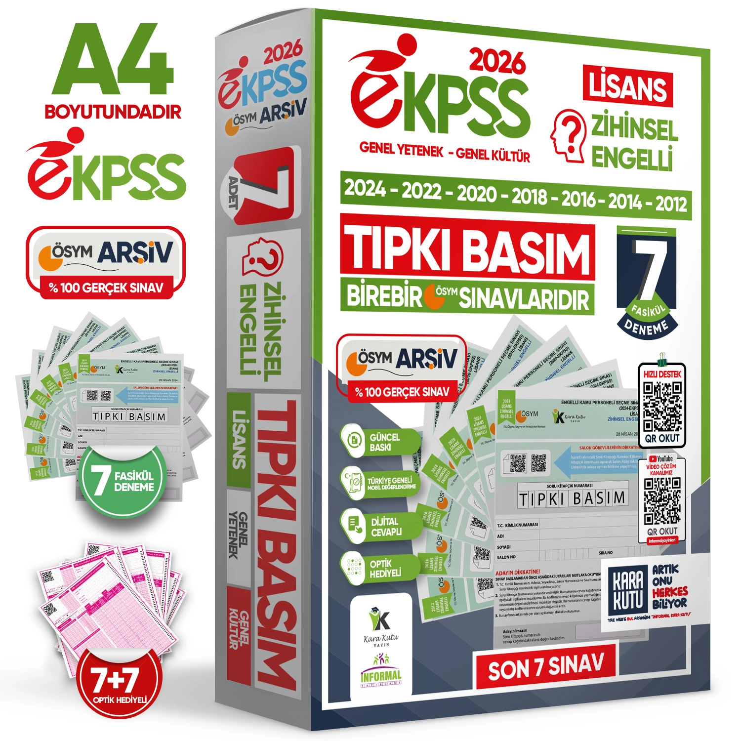 2026 EKPSS Lisans Zihinsel Engelli ÖSYM Çıkmış Soru Tıpkı Basım