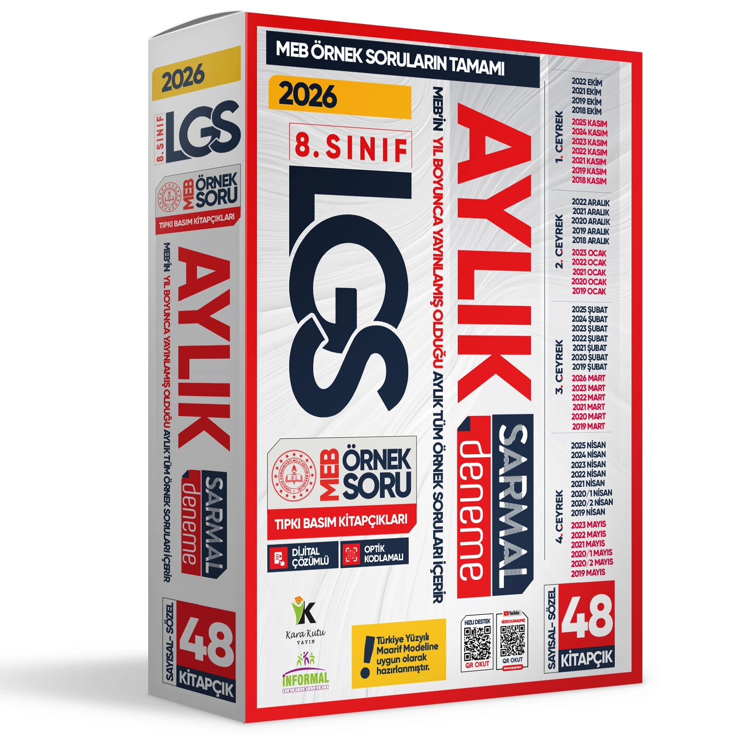 2026 8.Sınıf LGS Aylık SARMAL Deneme Seti MEB Örnek Soru Tıpkı