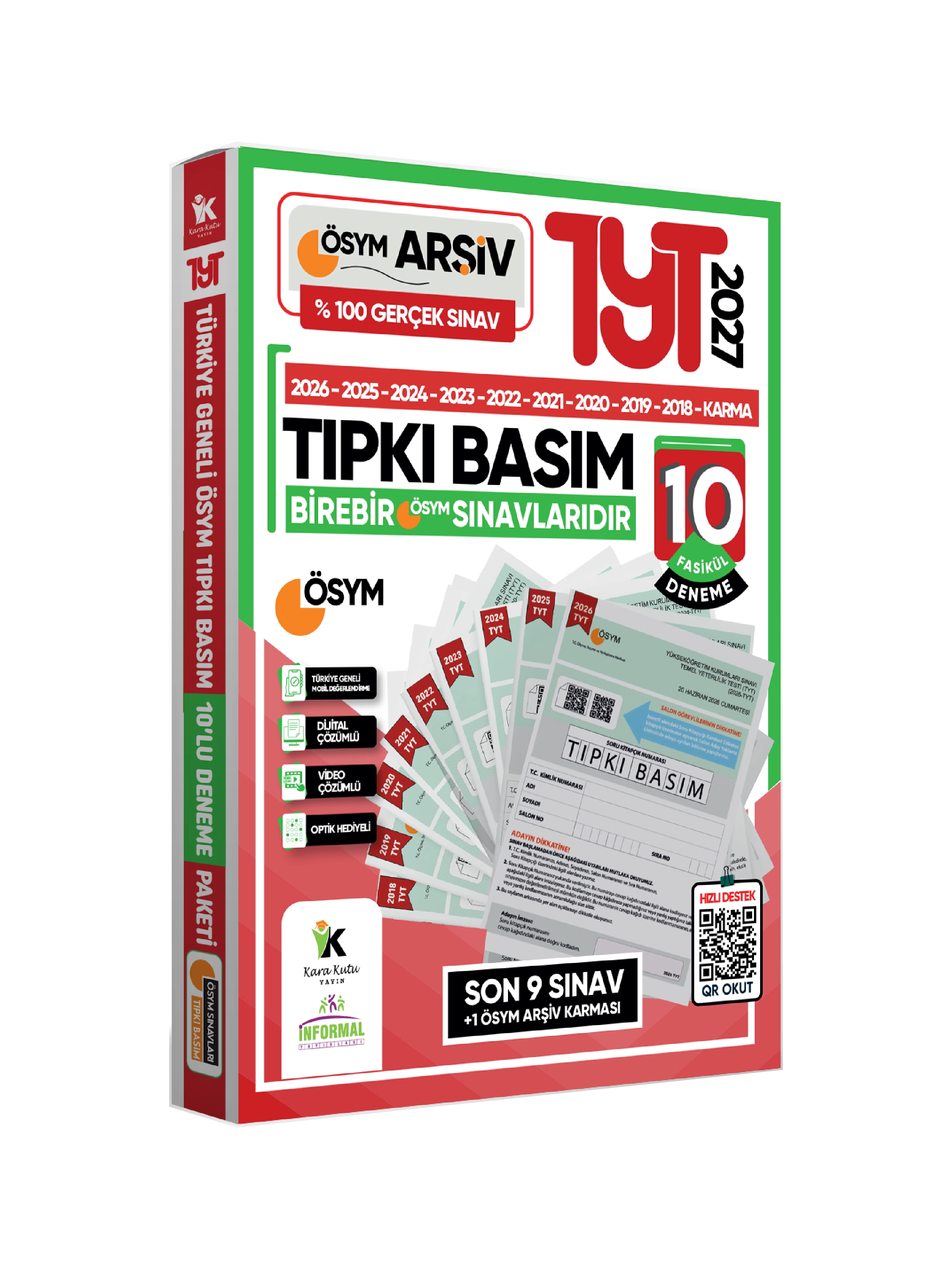 2027 YKS-TYT-AYT Tıpkı-Karma-Çıkmış Güncel Türkiye Geneli Deneme Paketi (55 Adet)