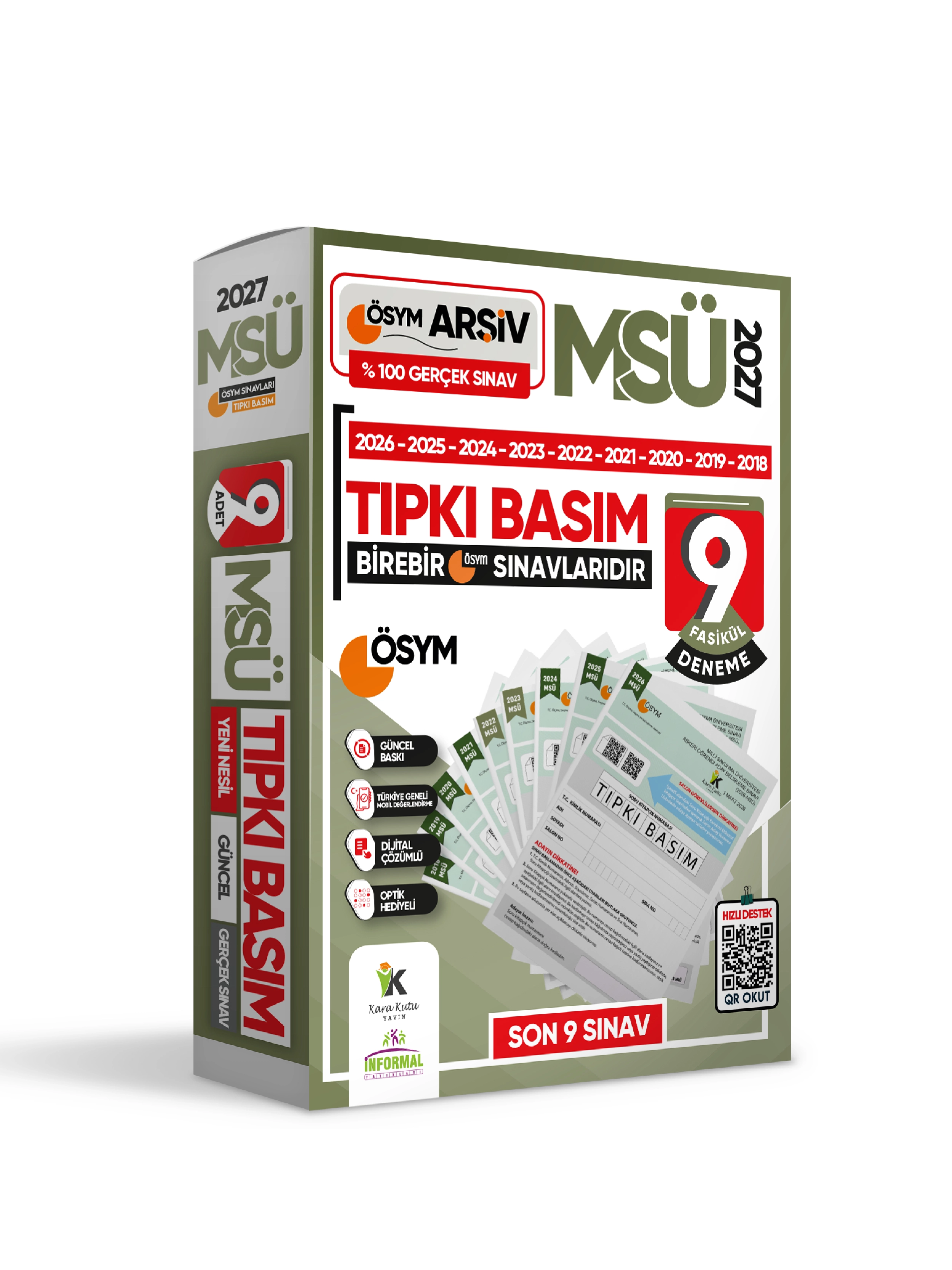2027 YKS-TYT-AYT Tıpkı-Karma-Çıkmış Güncel Türkiye Geneli Deneme Paketi (55 Adet)
