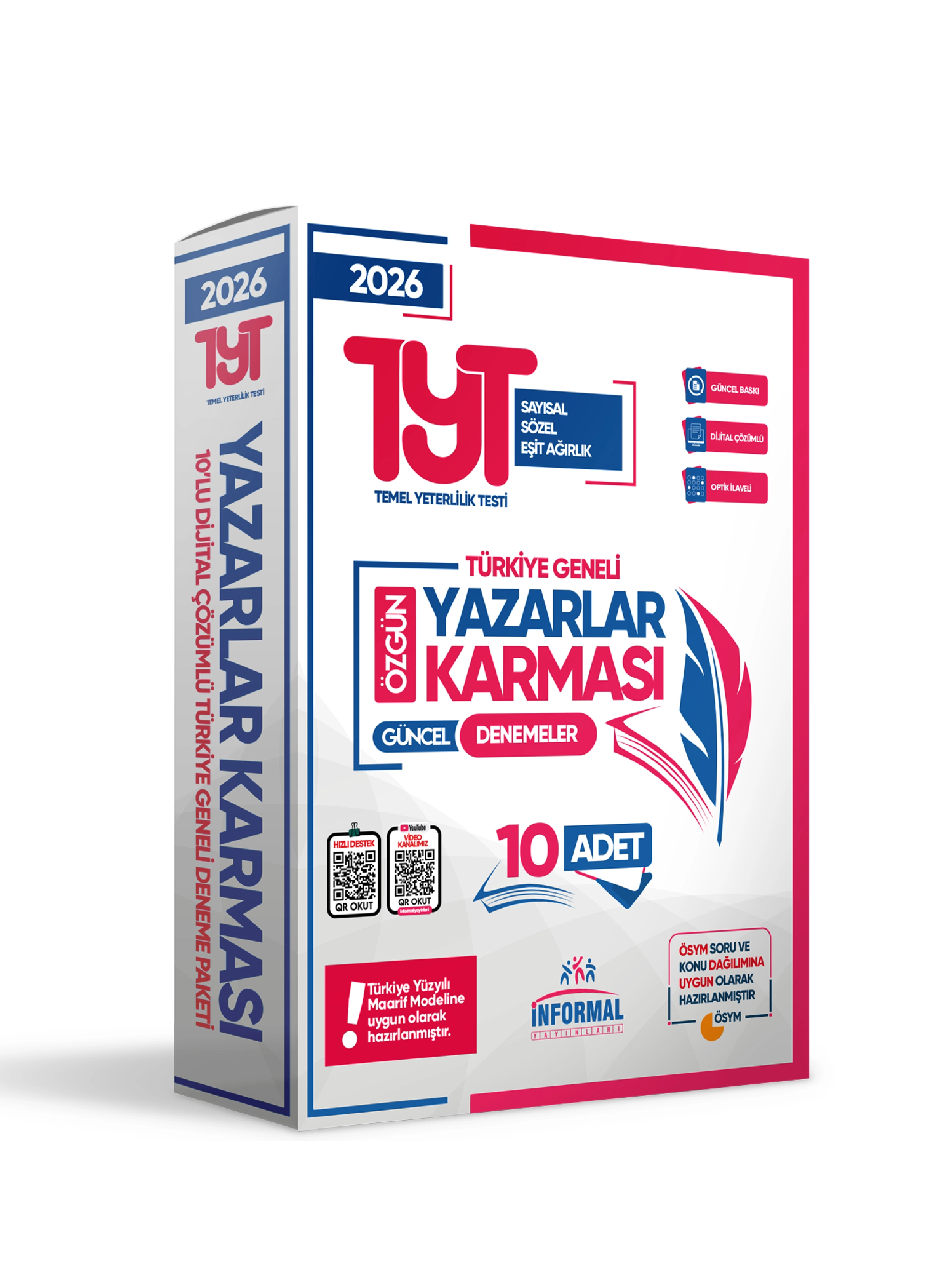 2027 YKS-TYT-AYT Tıpkı-Karma-Çıkmış Güncel Türkiye Geneli Deneme Paketi (55 Adet)
