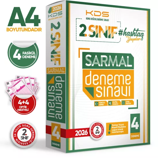 2026 2.Sınıf Maarif Modeli Hashtag Yayınları 4lü SARMAL Özgün