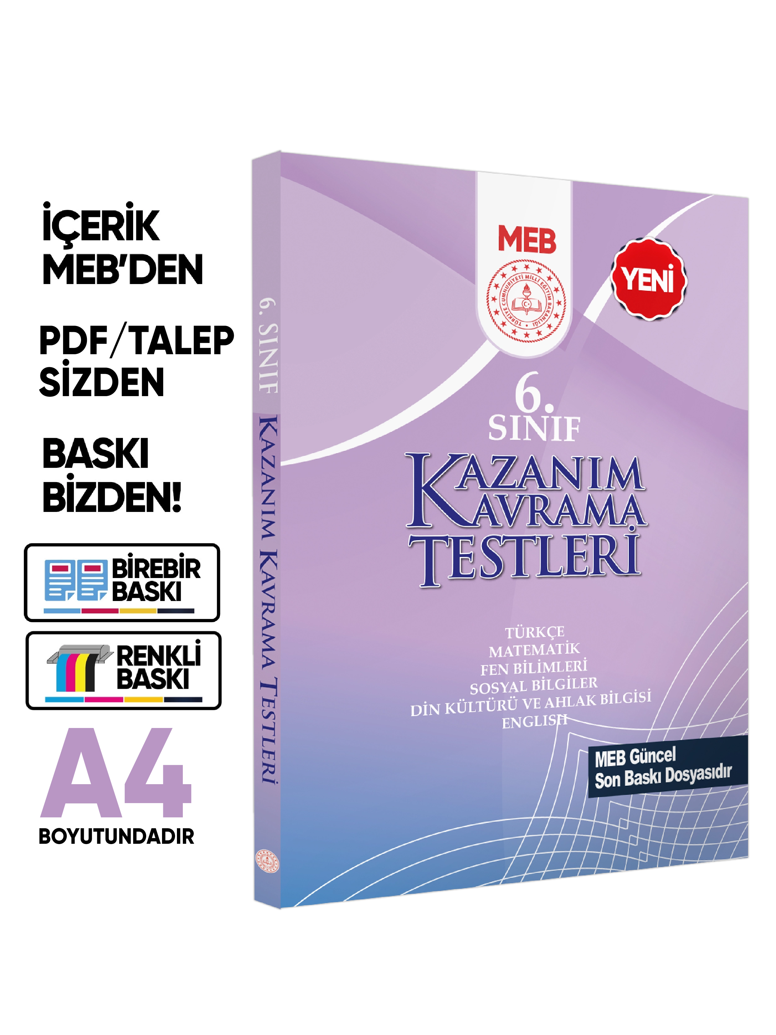6.Sınıf%20MEB%20Tüm%20Dersler%20Kazanım%20Kavrama%20Testleri%20KKT%20Yaprak%20Test%20Kitabı%20BASKI%20ÜCRETİ