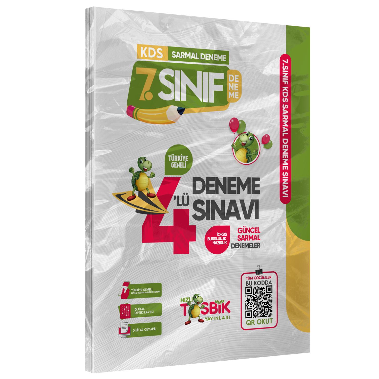 2026 7.Sınıf KDS (Konu Değerlendirme Sınavı) Sarmal Deneme Seti 4lü Türkiye Geneli Dijital Çözümlü