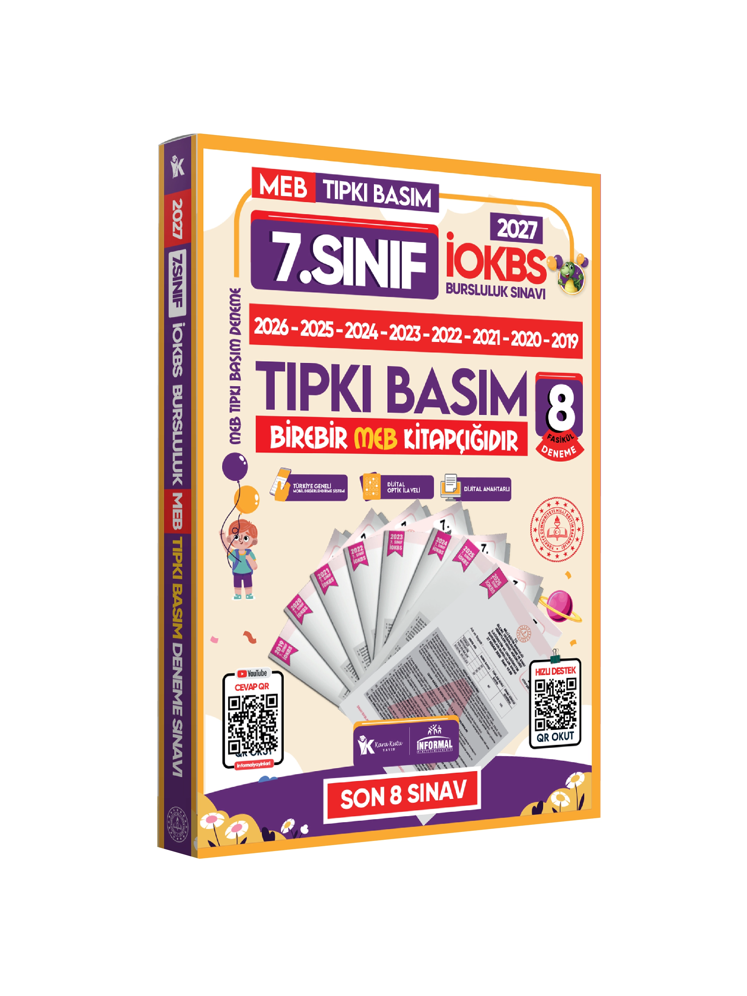 2027 7.Sınıf YENİ SİSTEM İOKBS BURSLULUK ALTIN PAKET Deneme Seti ve Çıkmış Soru Bankası Çözümlü