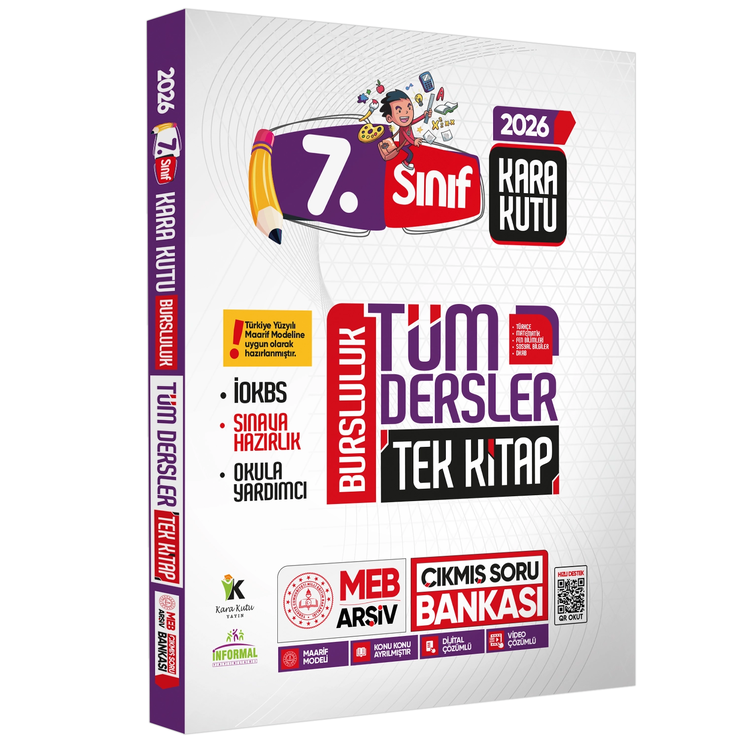 2027 7.Sınıf İOKBS PAKET 8li Tıpkı Basım/Tüm Dersler Tek Kitap Çözümlü Çıkmış Soru Bankası 2li Set