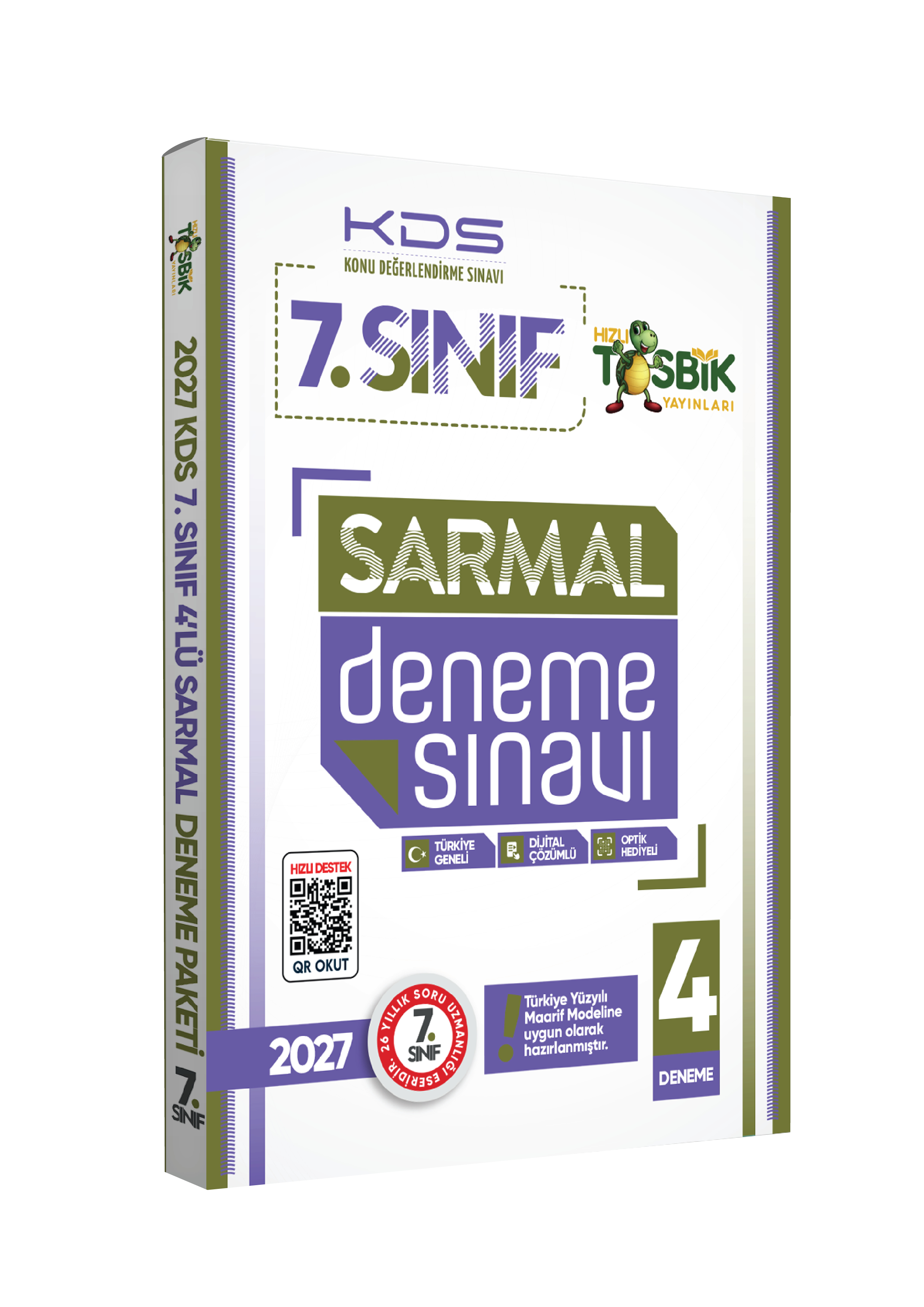 2027 7.Sınıf KDS (Konu Değerlendirme Sınavı) Sarmal Deneme Seti 4lü Türkiye Geneli Dijital Çözümlü