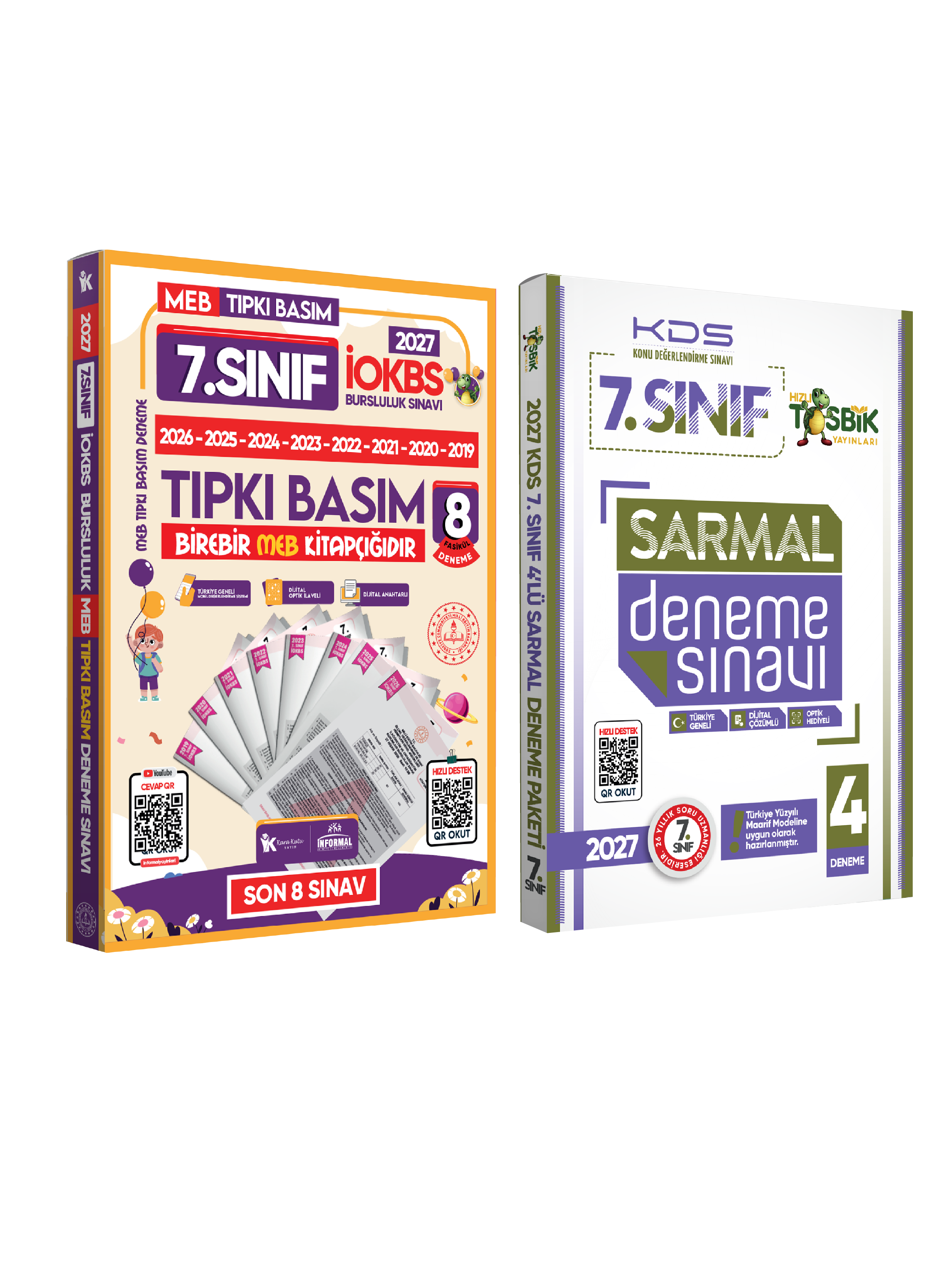 2027 7.Sınıf YENİ SİSTEM İOKBS BURSLULUK Tıpkı Basım ve Sarmal Deneme Seti Türkiye Geneli D. Çözümlü