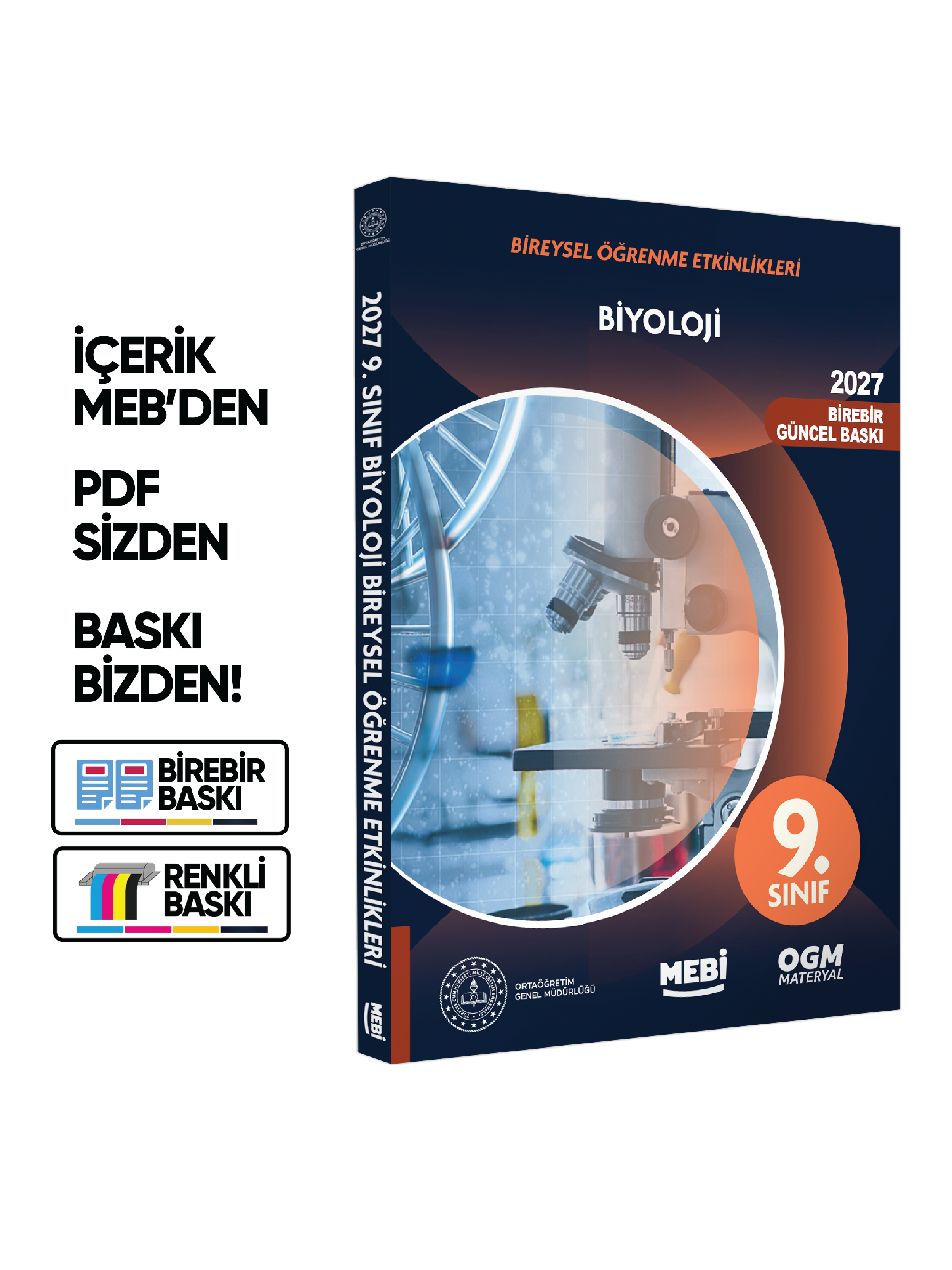 2027 MEBİ 9.Sınıf Maarif Modeli Müfredatı SAYISAL Bireysel Öğrenme Etkinlik Kitap SETİ Baskı Ücreti