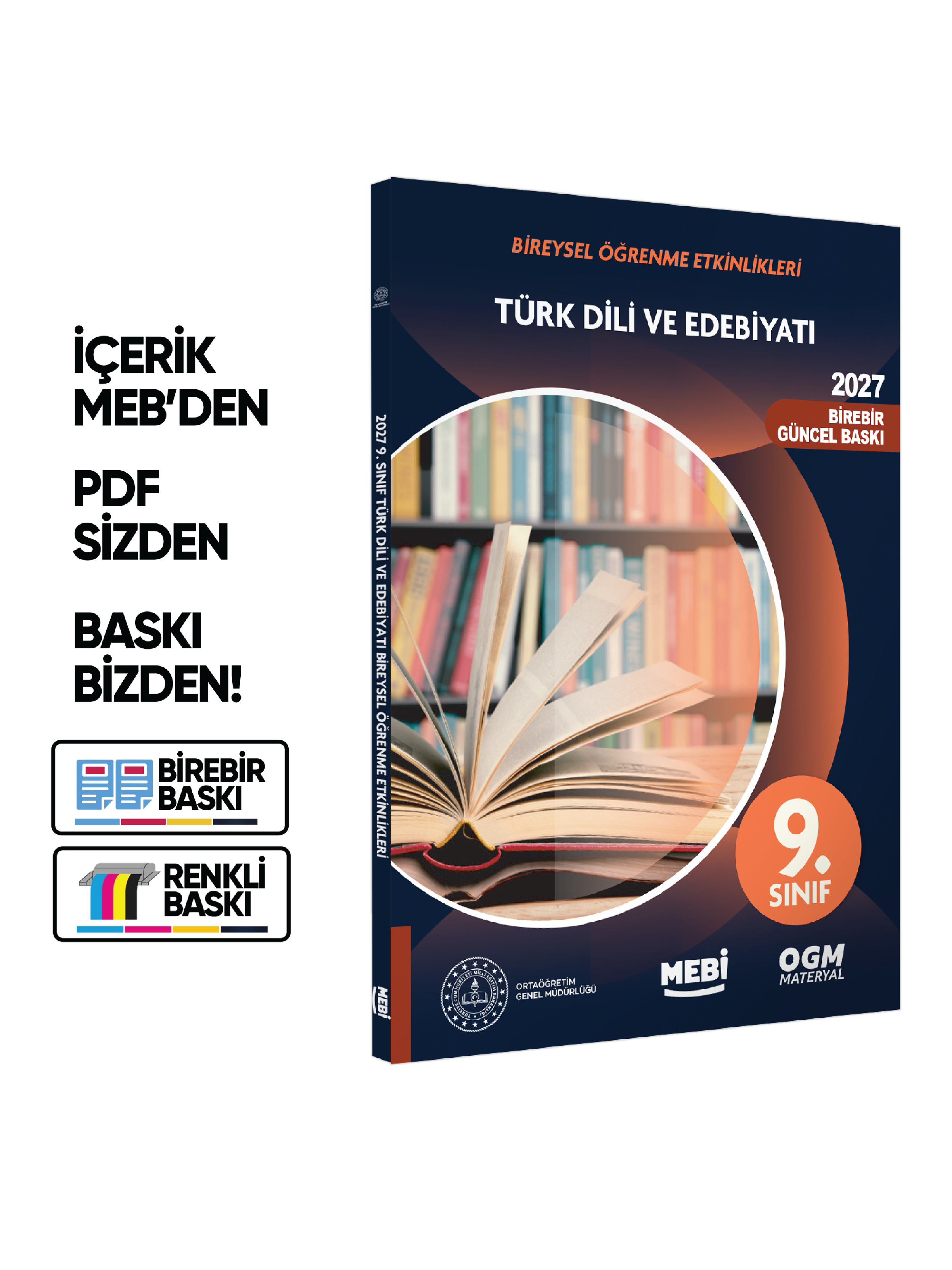 2027 MEBİ 9.Sınıf Maarif Modeli Müfredatı SÖZEL Bireysel Öğrenme Etkinlik Kitap SETİ Baskı Ücreti