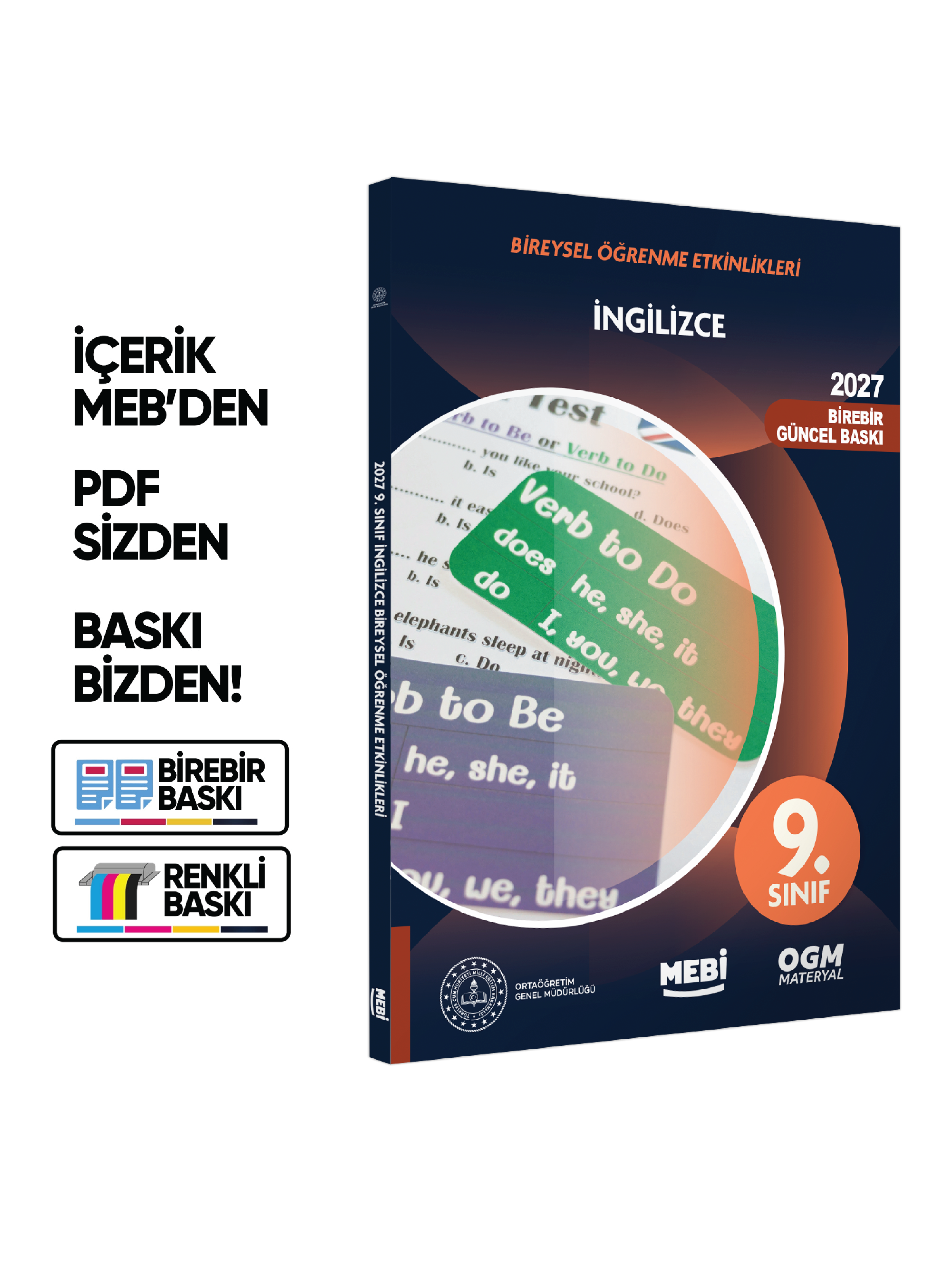 2027 MEBİ 9.Sınıf Maarif Modeli Müfredatı SÖZEL Bireysel Öğrenme Etkinlik Kitap SETİ Baskı Ücreti