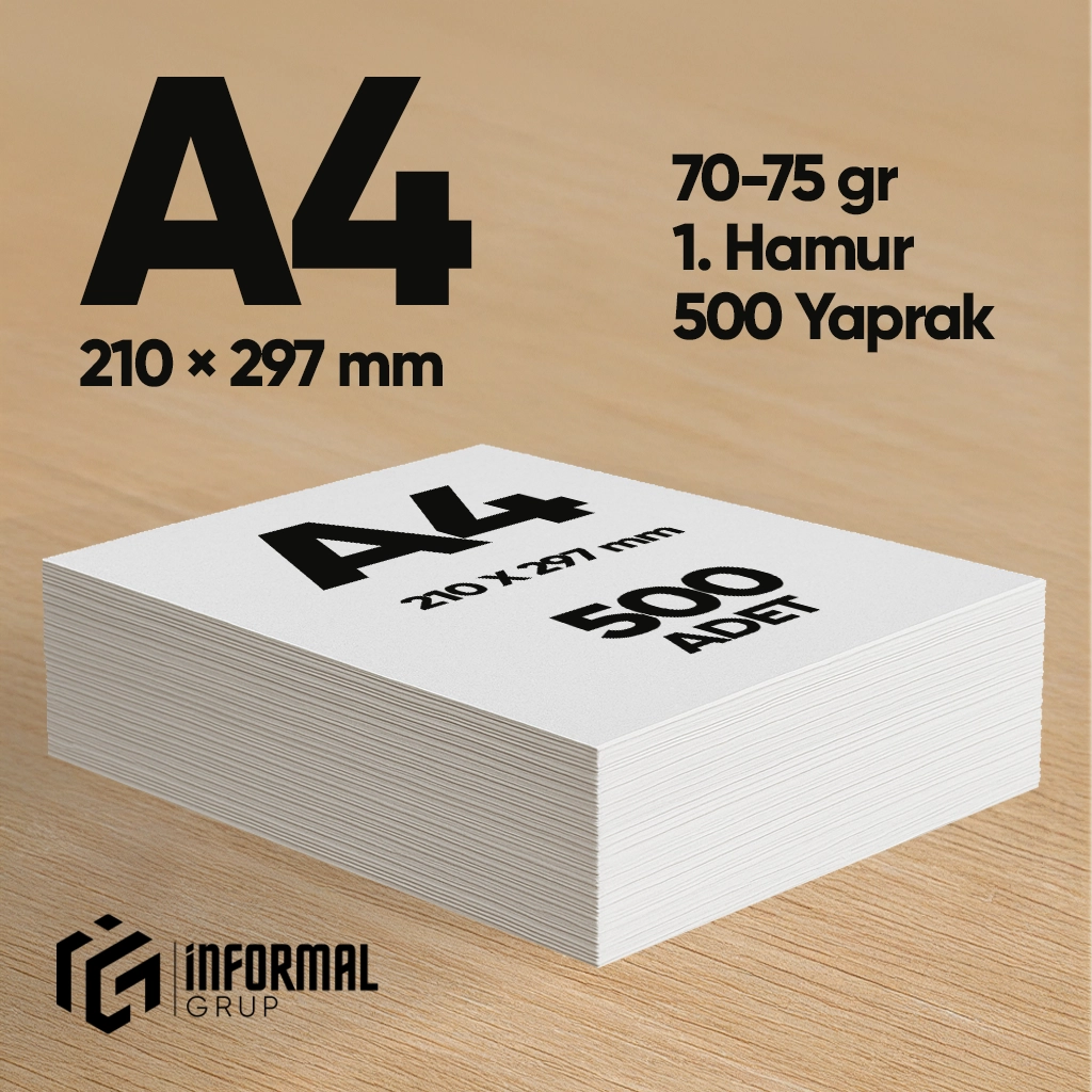 İnformal%20Fotokopi%20Kağıdı%20Premium%20Kalite%20A4%20500%20Yaprak%201.%20Hamur