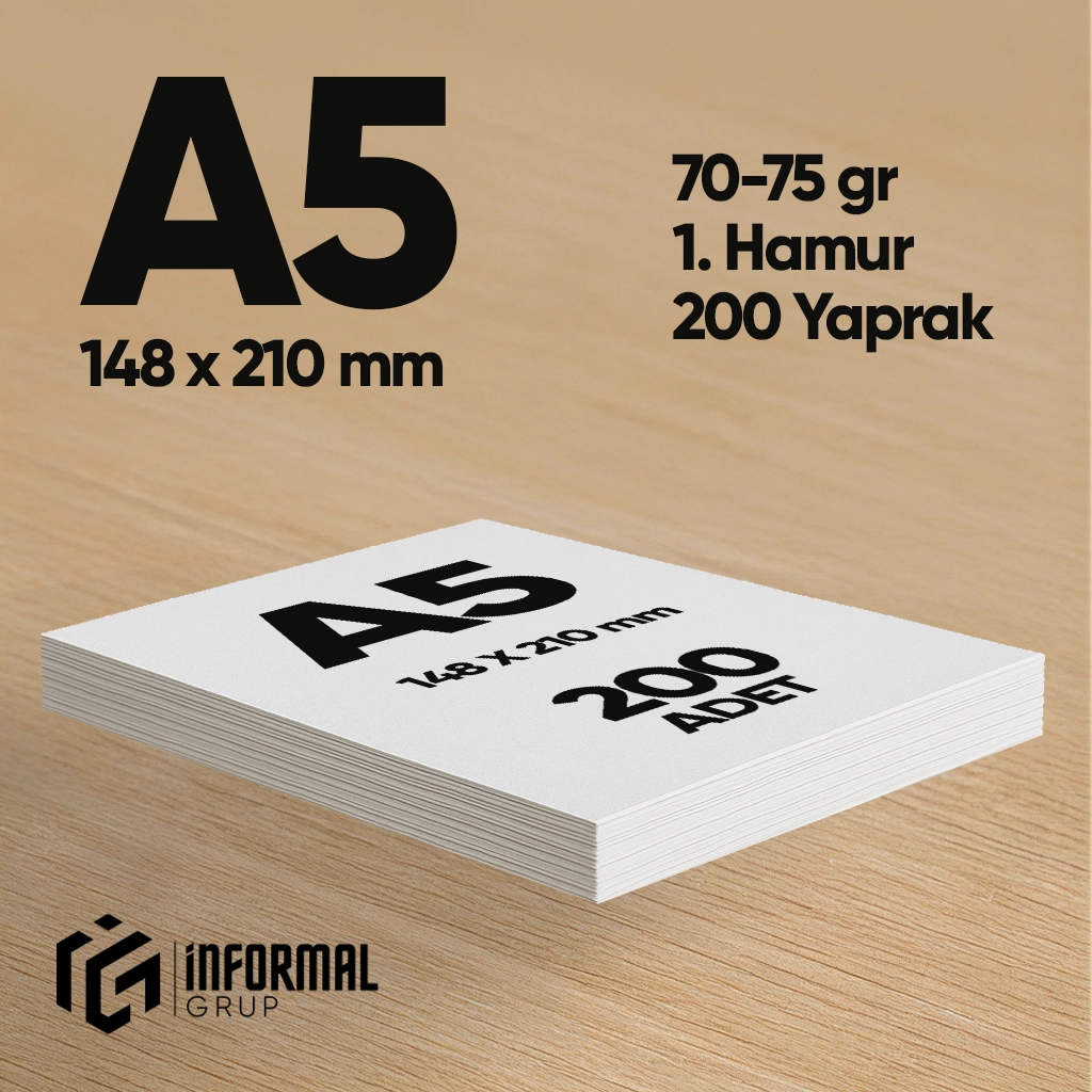 İnformal%20Fotokopi%20Kağıdı%20Premium%20Kalite%20A5%20200%20Yaprak%201.%20Hamur