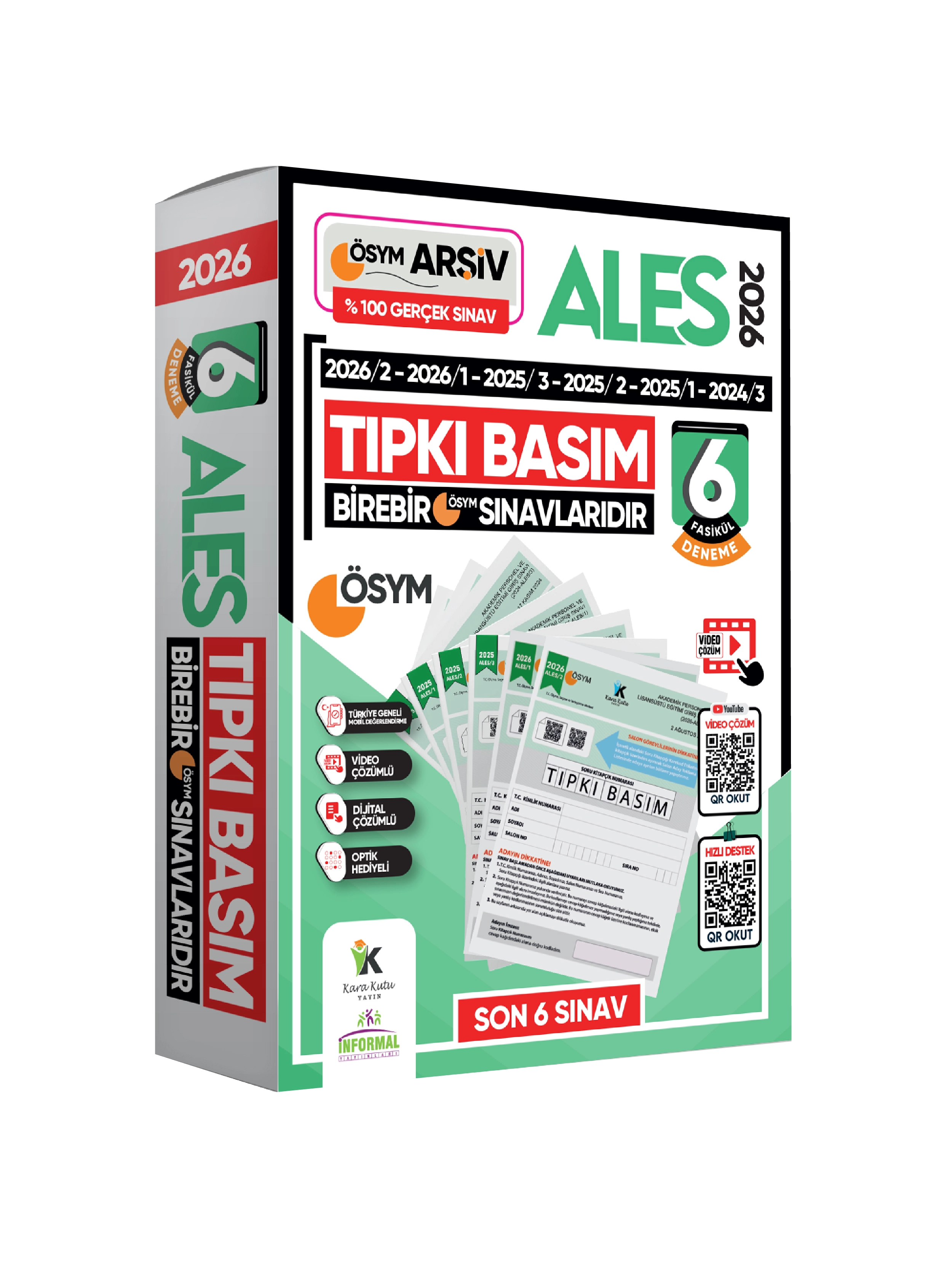 2026 ALES ÖSYM Tıpkı Basım Çıkmış Soru 6lı Deneme Paketi Video/PDF Çözüm Türkiye Geneli