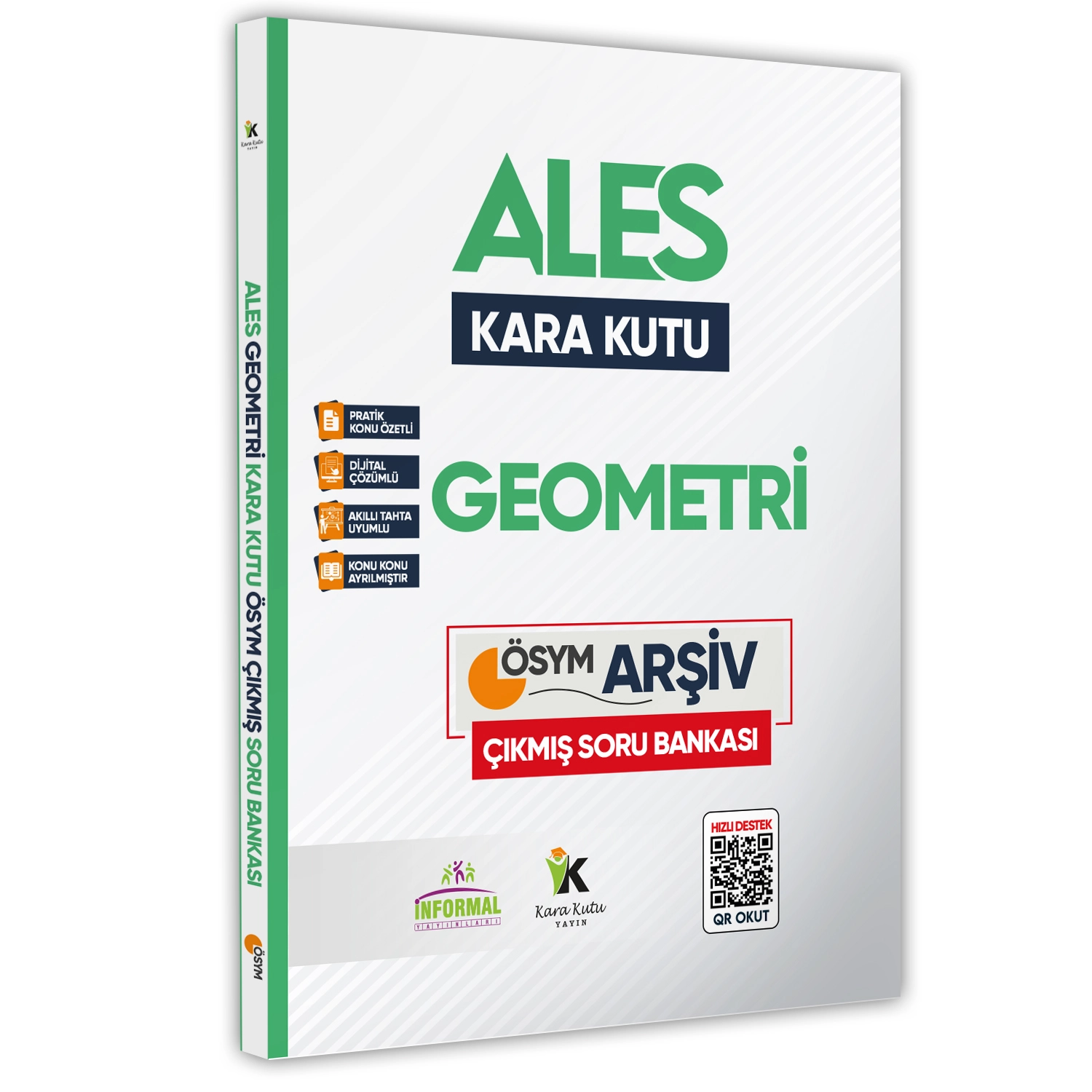 ALES Matematik TEK KİTAP ve Geometrinin Kara Kutusu Konu Ö.D.Çözümlü Çıkmış Soru Bankası Seti