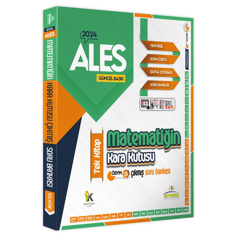 ALES Matematik TEK KİTAP ve Geometrinin Kara Kutusu Konu Ö.D.Çözümlü Çıkmış Soru Bankası Seti