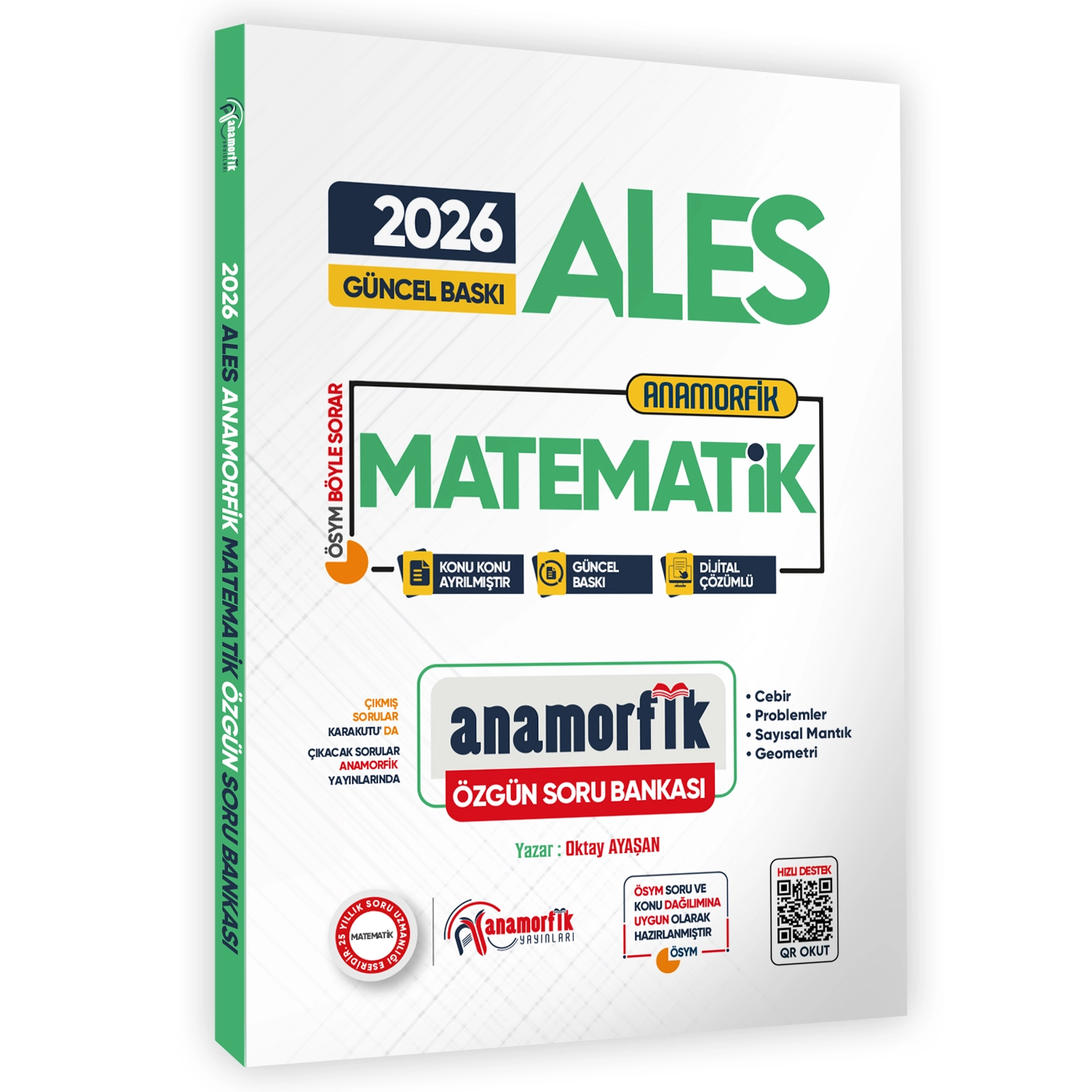  2026 ALES Yeni Sistem Anamorfik Matematik Özgün Soru Bankası Konu Konu Dijital Çözümlü