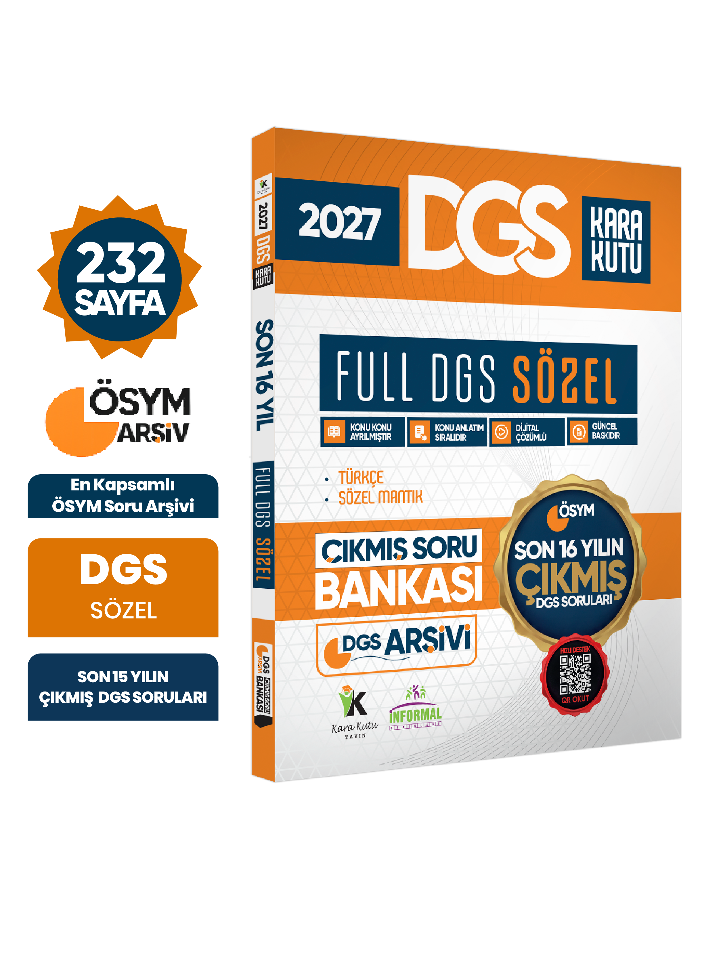 2027 FULL DGS SÖZEL Tek Kitap ÖSYM Çıkmış Soru Bankası Son 16 Yıl Sadece DGS PDF/Video Çözümlü