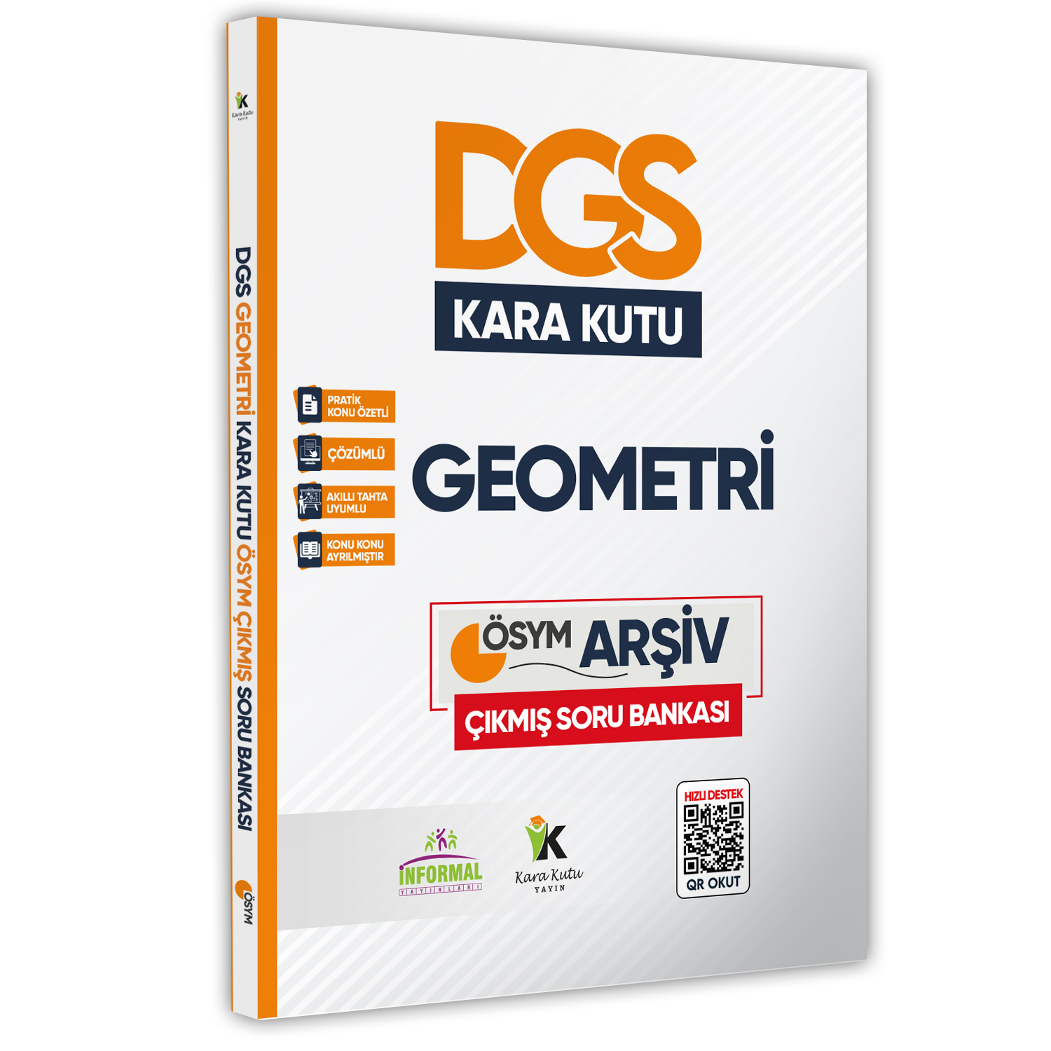 DGS Geometrinin Kara Kutusu Konu Özetli Dijital Çözümlü ÖSYM Çıkmış Soru Havuzu Bankası