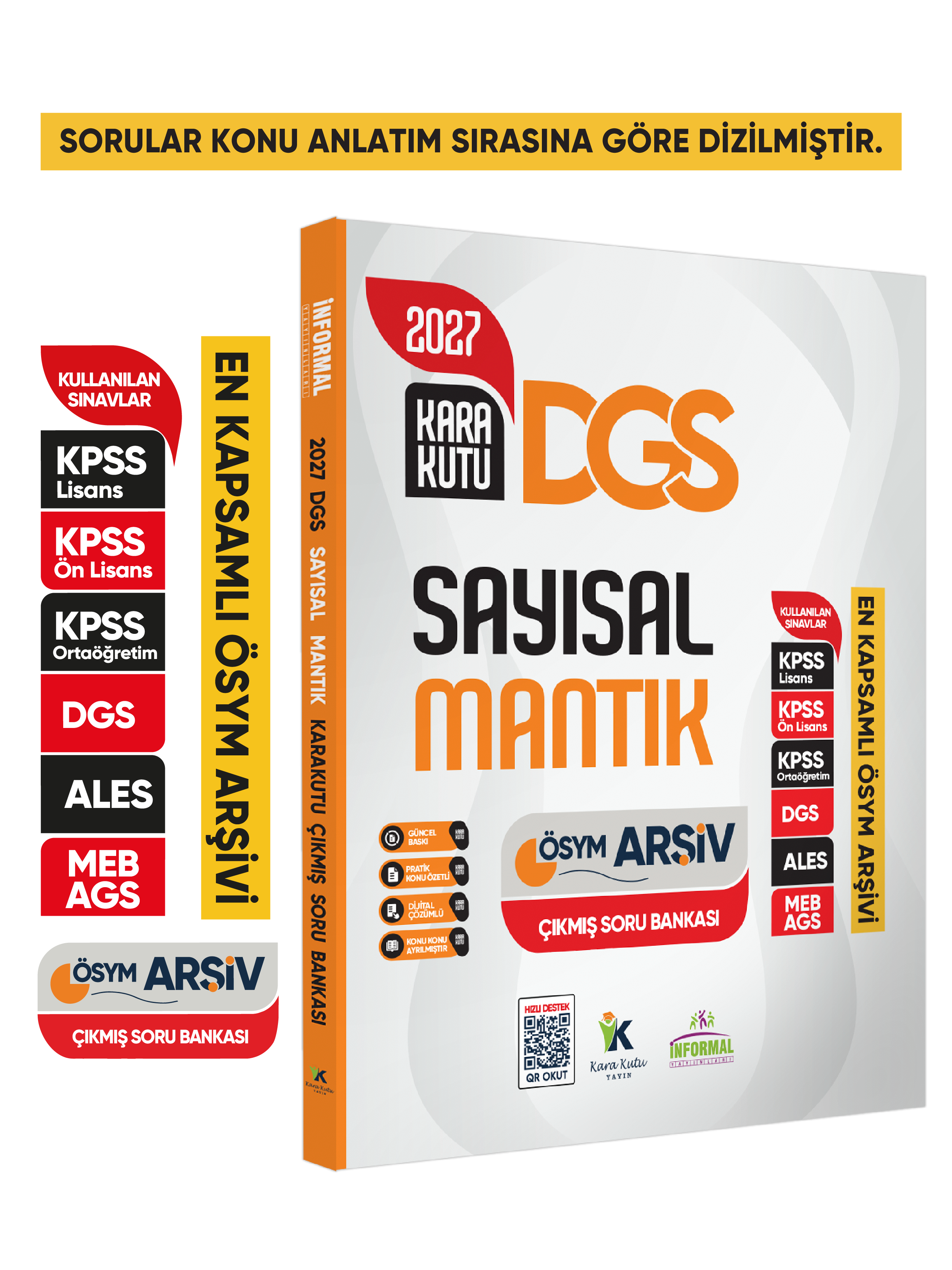 2027 DGS SAYISAL MANTIK Kara Kutu ÖSYM Çıkmış Soru Havuzu Bankası Konu Özetli Dijital Çözümlü