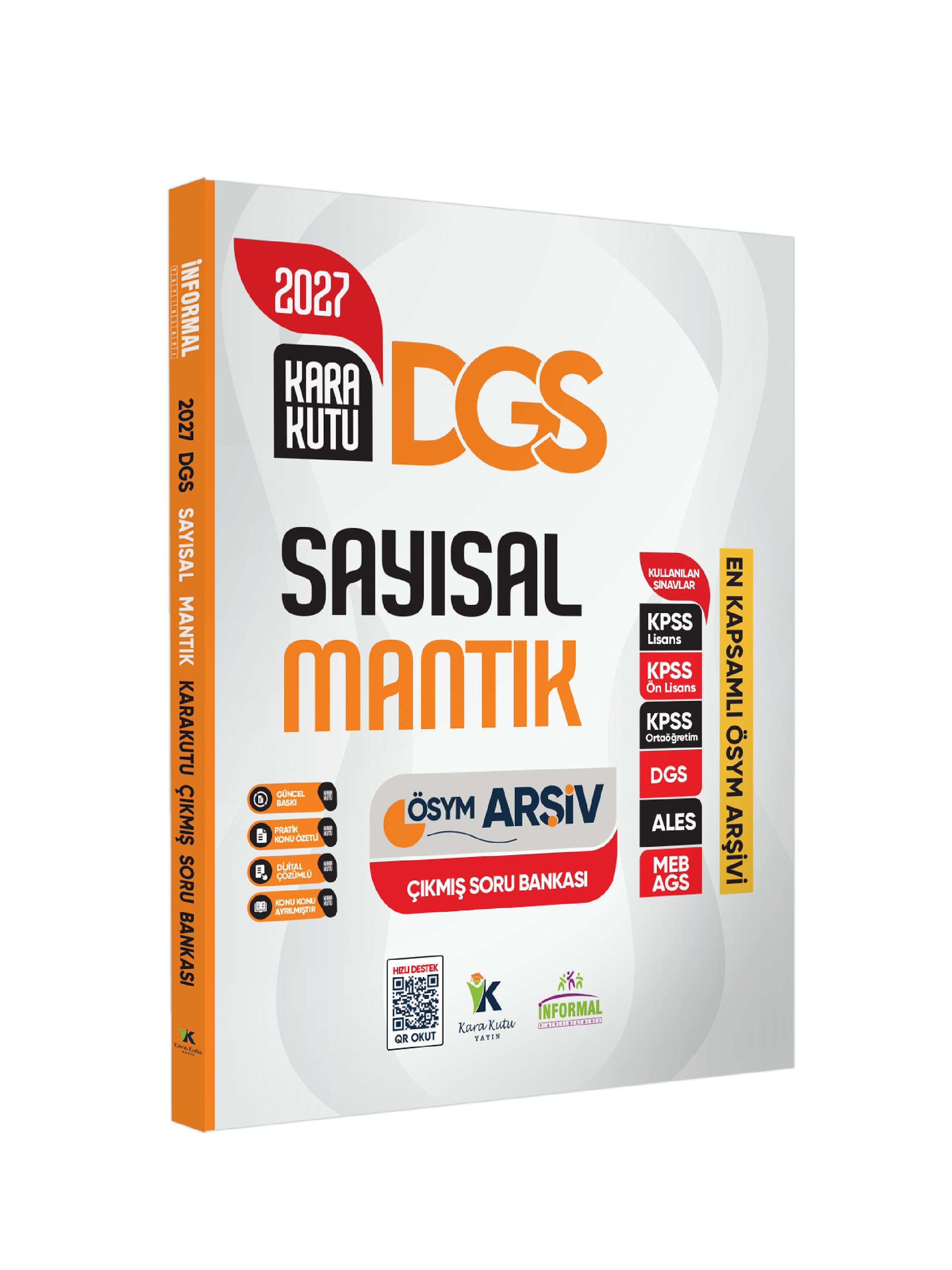 2027 DGS SAYISAL MANTIK Kara Kutu ÖSYM Çıkmış Soru Havuzu Bankası Konu Özetli Dijital Çözümlü