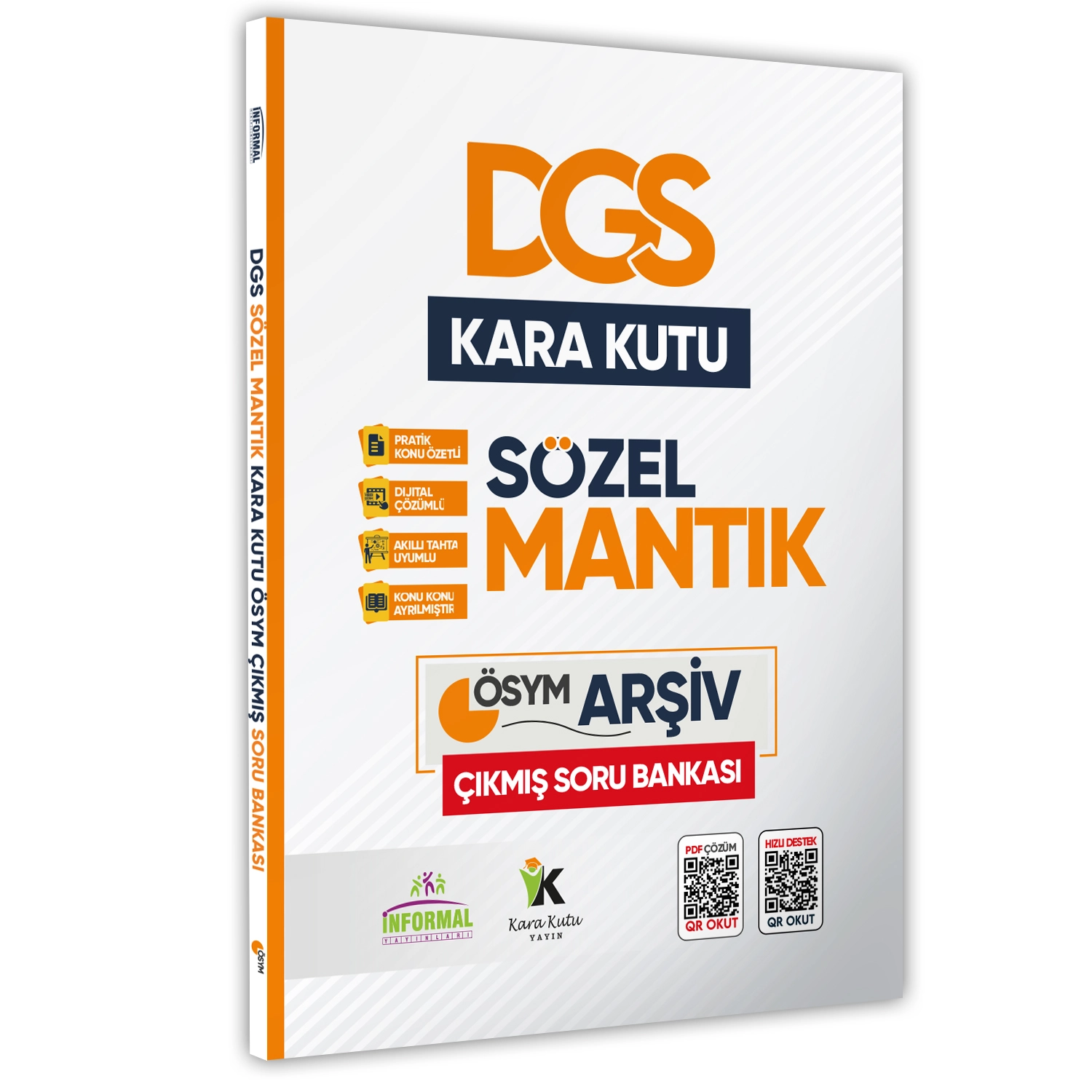 DGS Kara Kutu SÖZEL ve SAYISAL Set Konu Özetli Dijital Çözümlü Çıkmış Soru Bankası