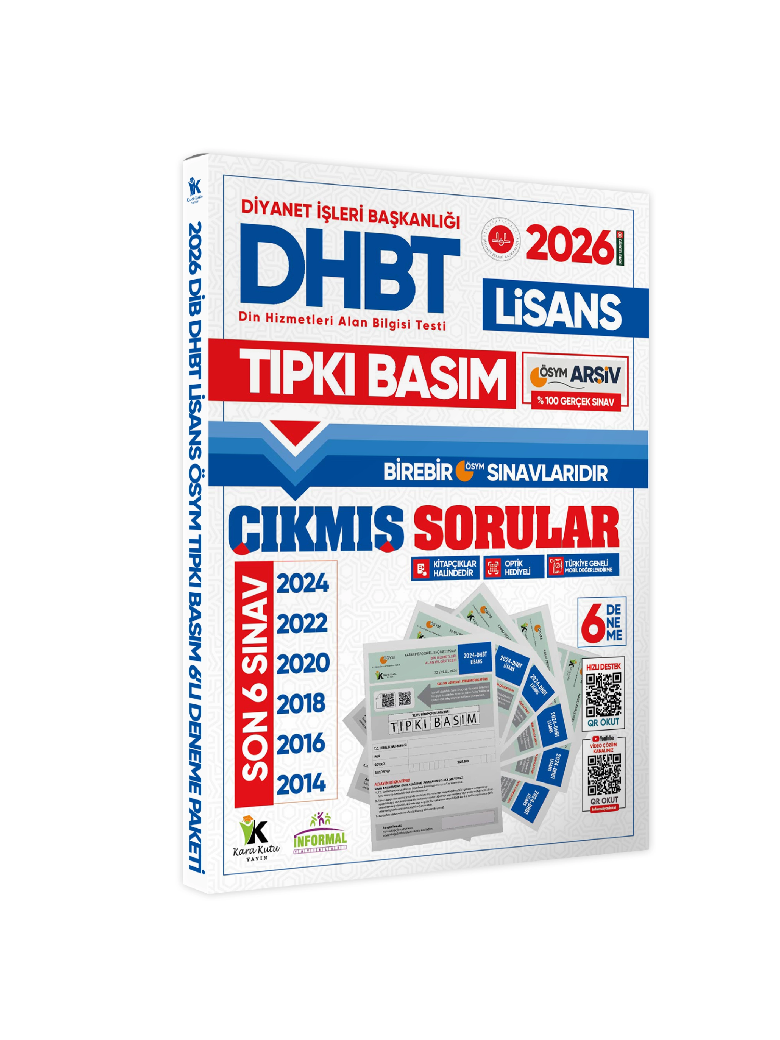 2026 KPSS-DHBT Lisans ÖSYM Çıkmış Soru Tıpkı Basım 6’lı Kitapçık Türkiye Geneli Deneme Paketi