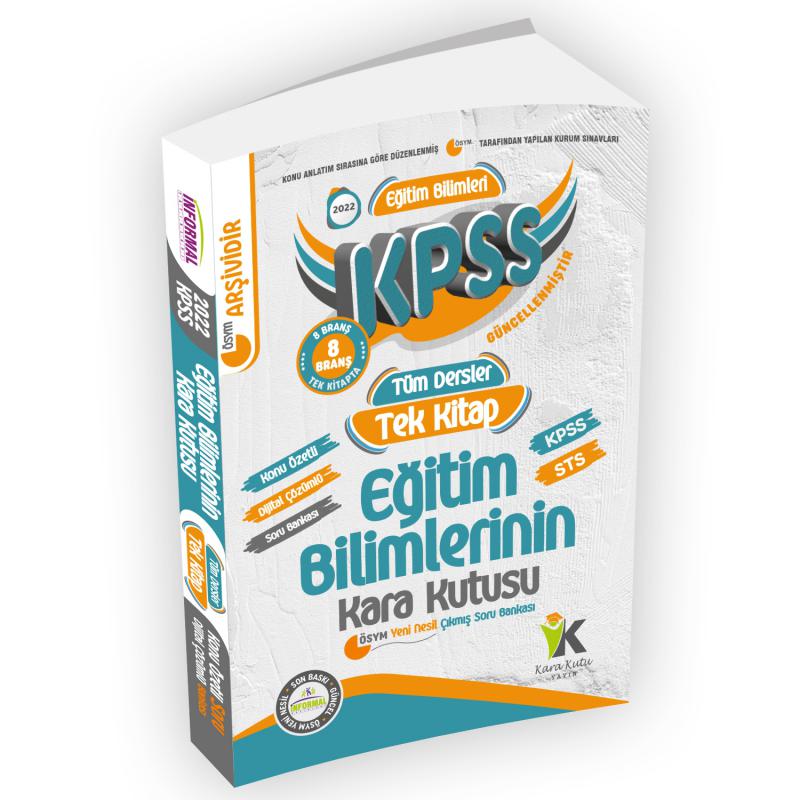2022 Kpss Egitim Bilimlerinin Kara Kutusu Tum Dersler Tek Kitap Konu Ozetli Dijital Cozumlu Cikmis Soru Bankasi Informal Yayinlari Kara Kutu Yayinlari