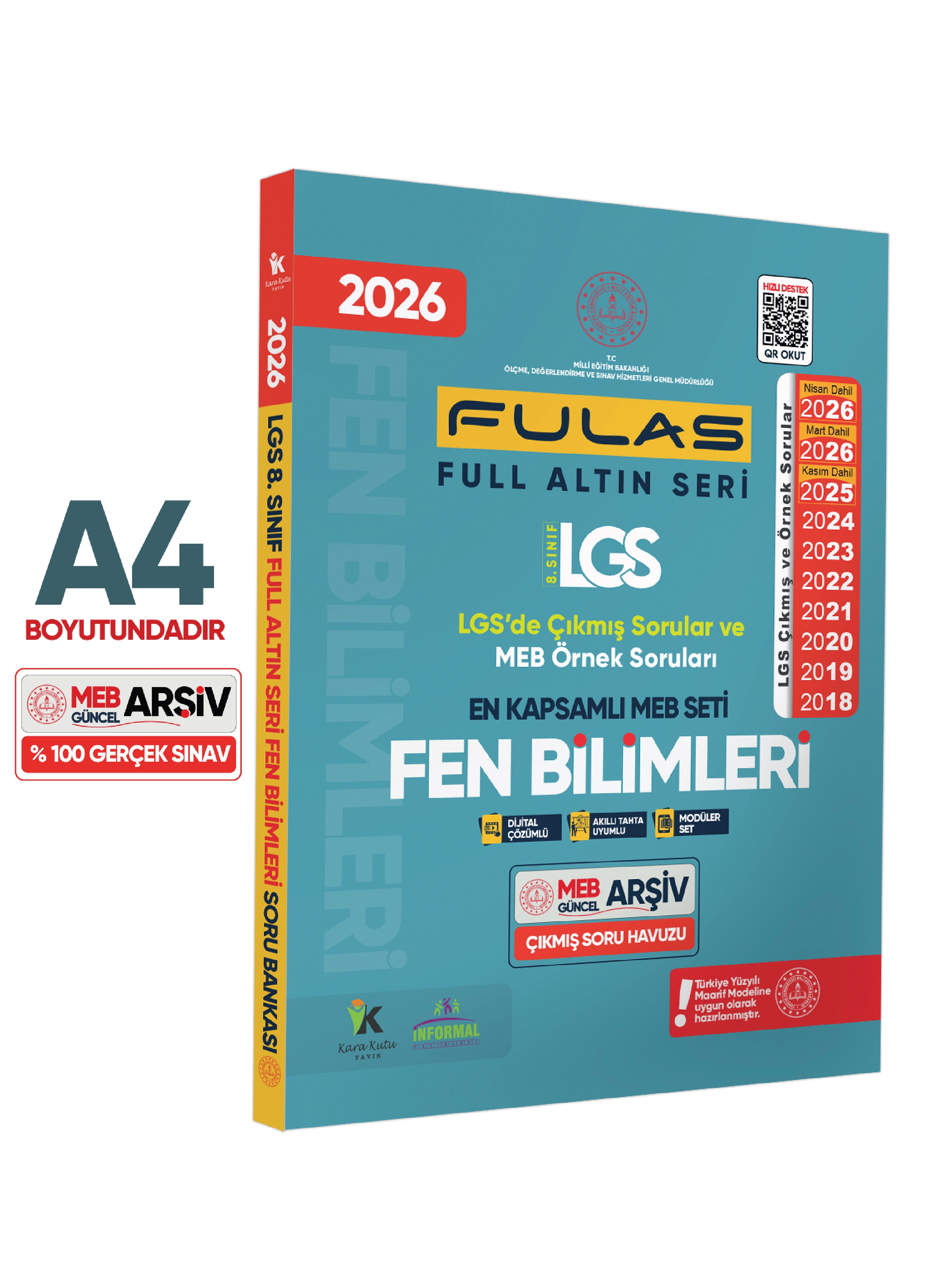 2026 8.Sınıf Full LGS Altın Seri(FULAS)MEB Çıkmış Modüler Soru