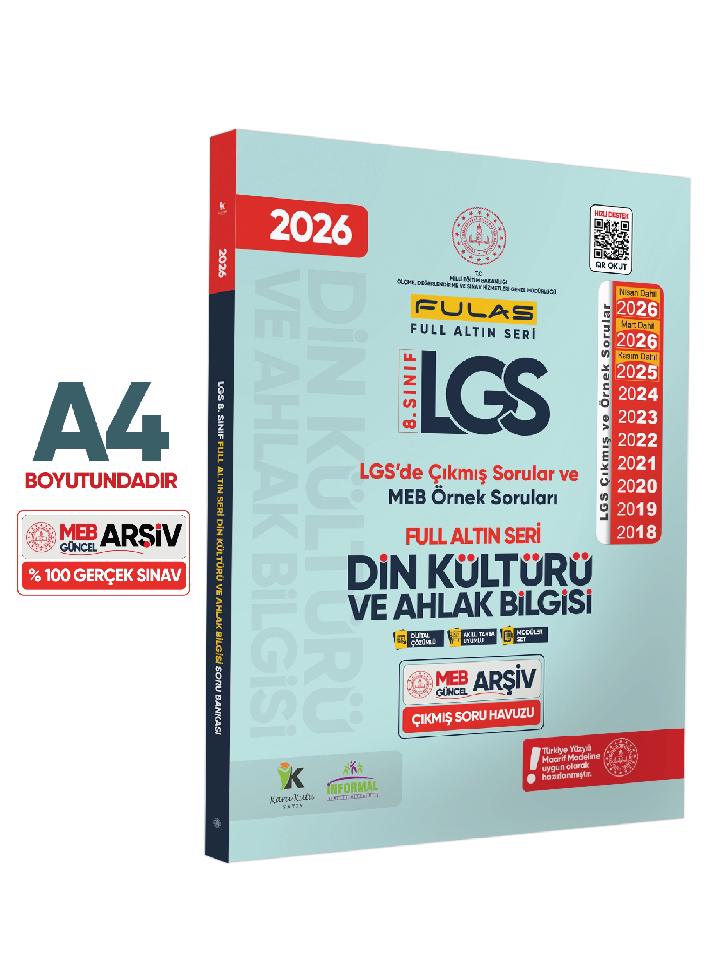 2026 8.Sınıf Full LGS Altın Seri(FULAS)MEB Çıkmış Modüler Soru