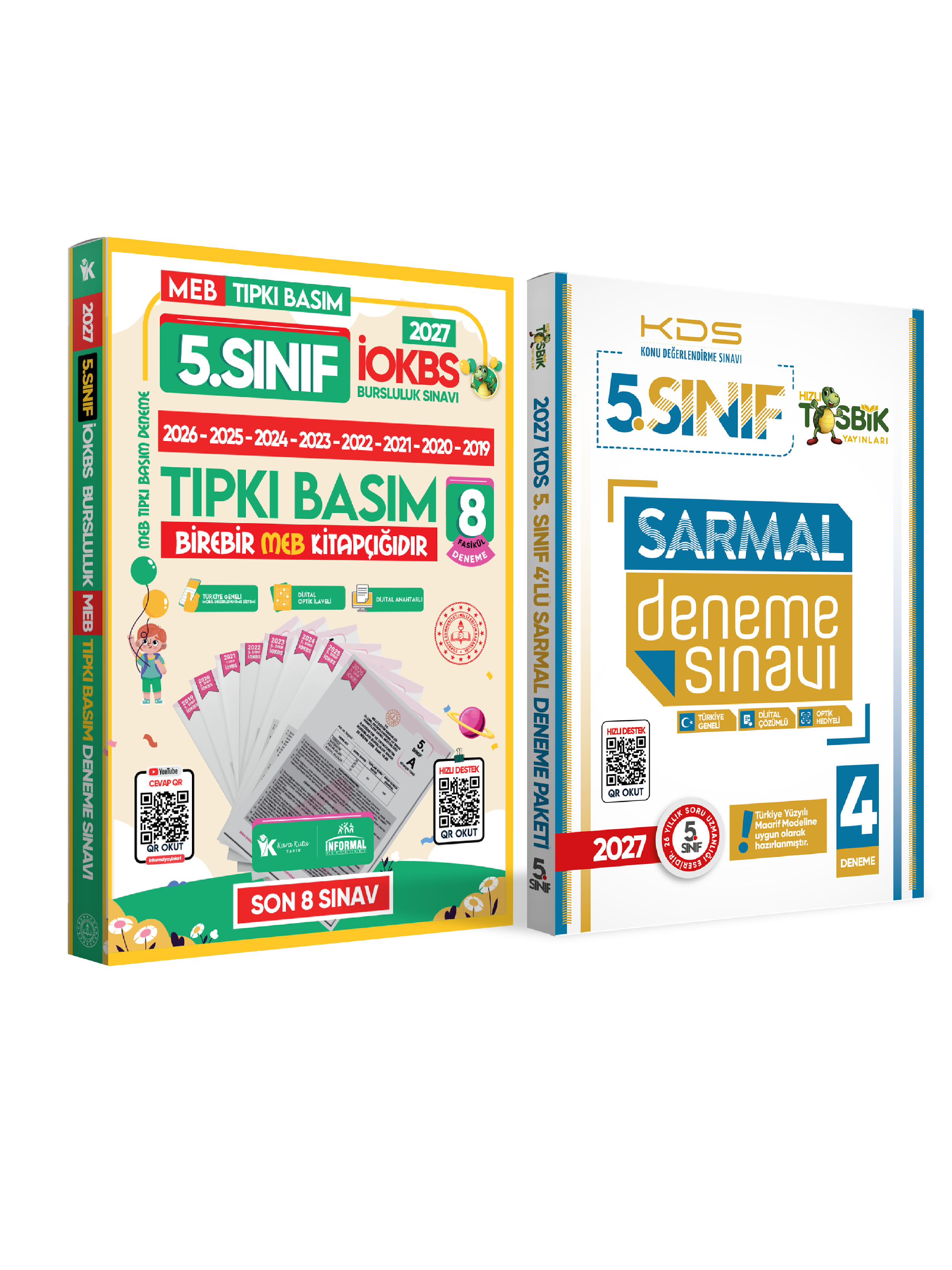 2027 5.Sınıf YENİ SİSTEM İOKBS BURSLULUK Tıpkı Basım ve Sarmal Deneme Seti Türkiye Geneli D. Çözümlü