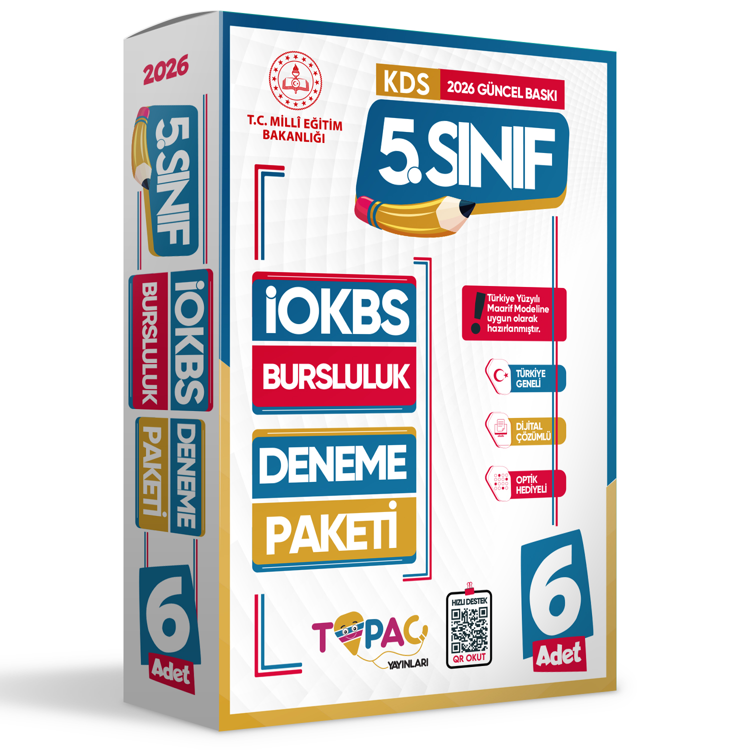 2026 5.Sınıf Topaç Yayınları İOKBS-BURSLULUK 6lı Deneme Paketi