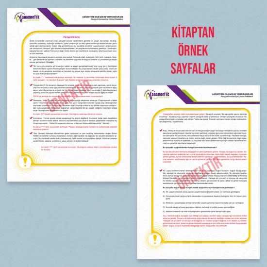 2026 YKS-TYT Türkçe Asimetrik Paragraf Soru Bankası Konu Özetli Dijital Çözümlü Asimetrik Yayınları