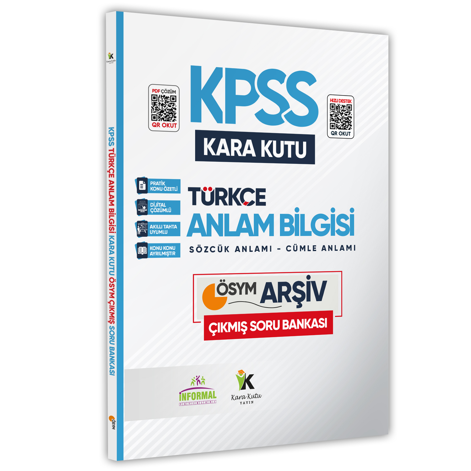 KPSS Türkçenin Kara Kutusu Dijital Çözümlü Konu Özetli Soru Bankası Altın Set