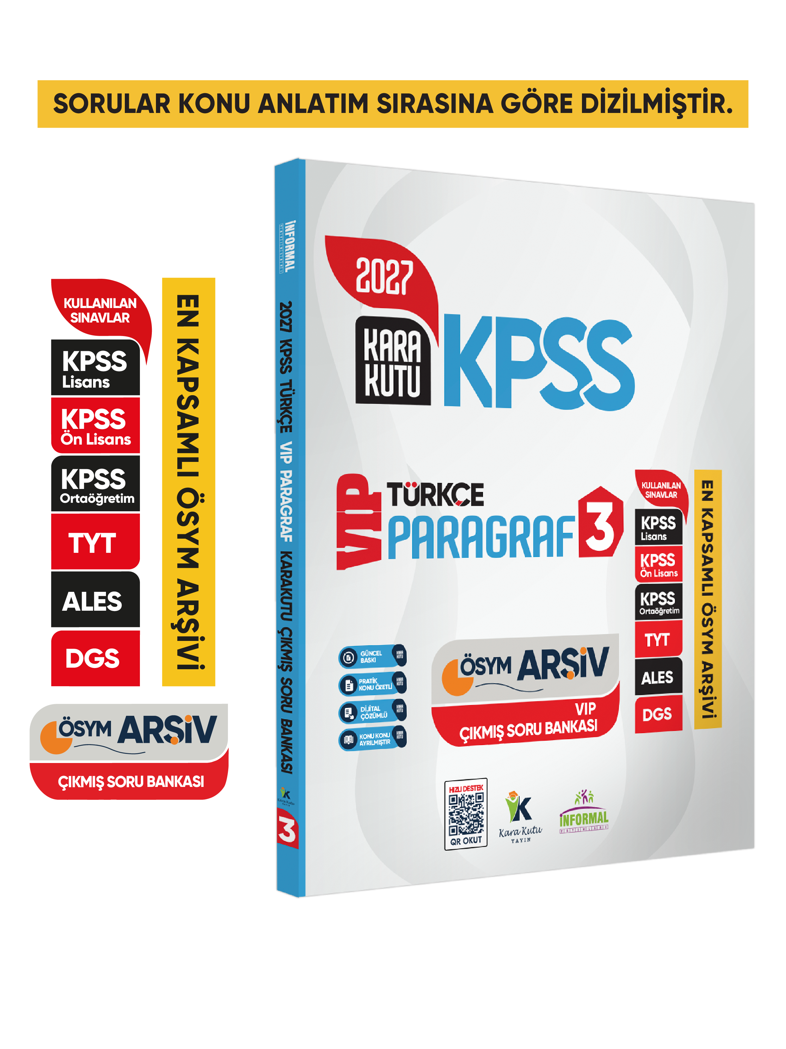 2027 KPSS Türkçenin Kara Kutusu PARAGRAF 3 VİP ÖSYM Çıkmış Soru Havuzu Bankası Dijital Çözümlü