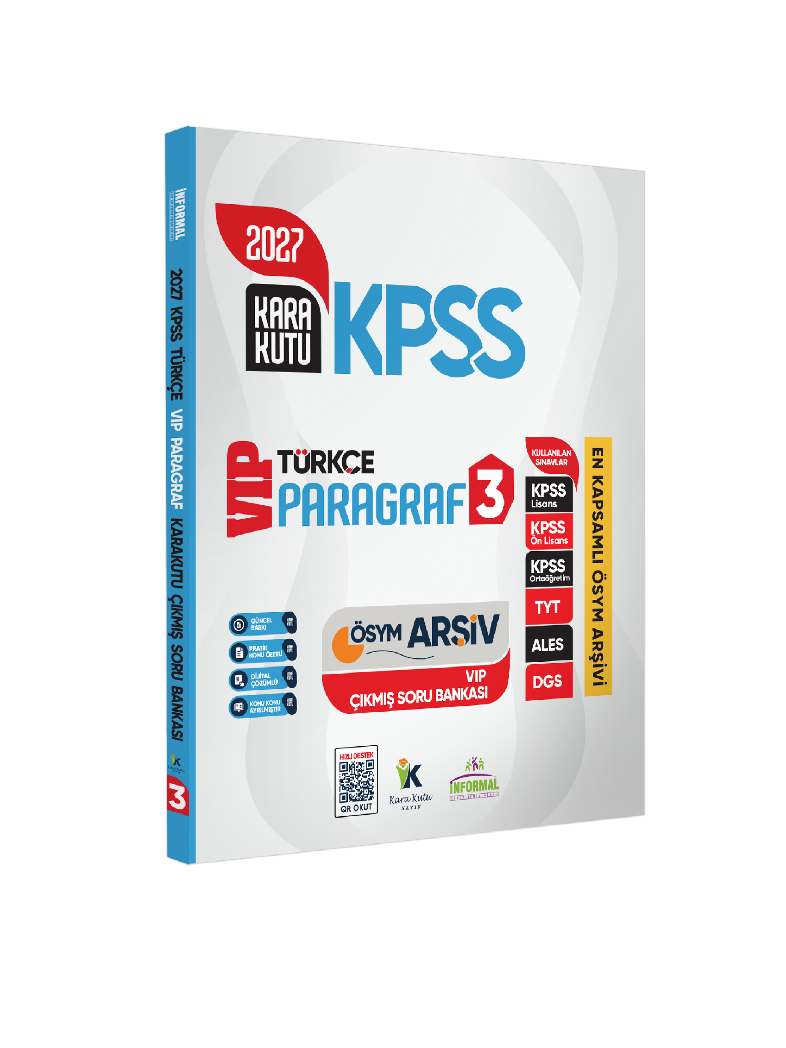 2027 KPSS Türkçenin Kara Kutusu PARAGRAF 3 VİP ÖSYM Çıkmış Soru Havuzu Bankası Dijital Çözümlü