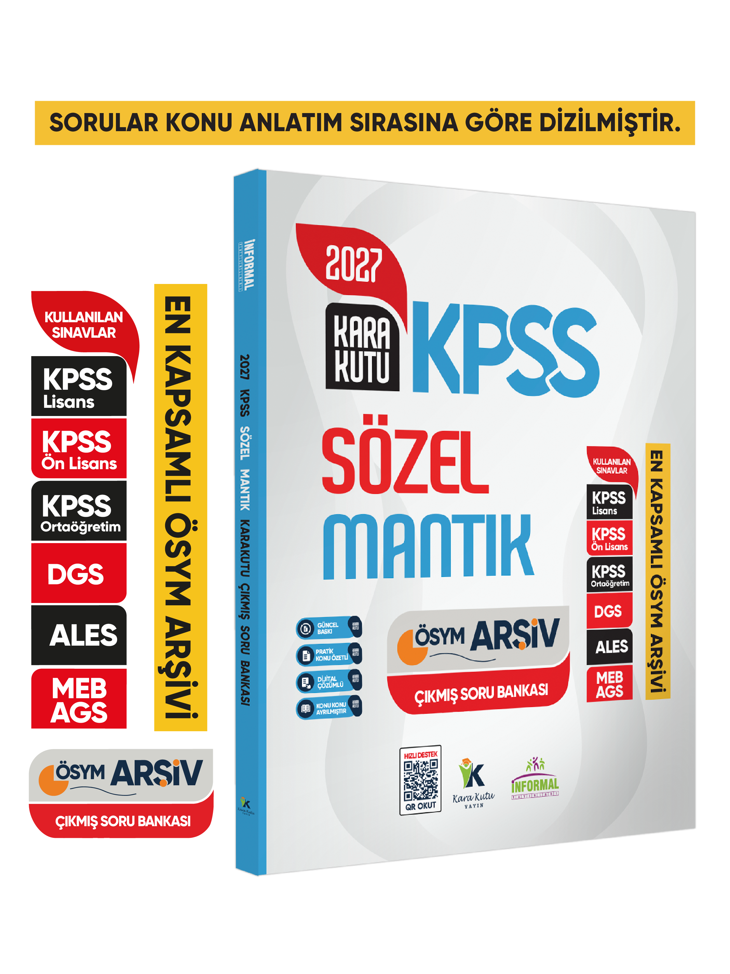 2027 KPSS SÖZEL MANTIK Kara Kutu ÖSYM Çıkmış Soru Havuzu Bankası Konu Özetli Dijital Çözümlü