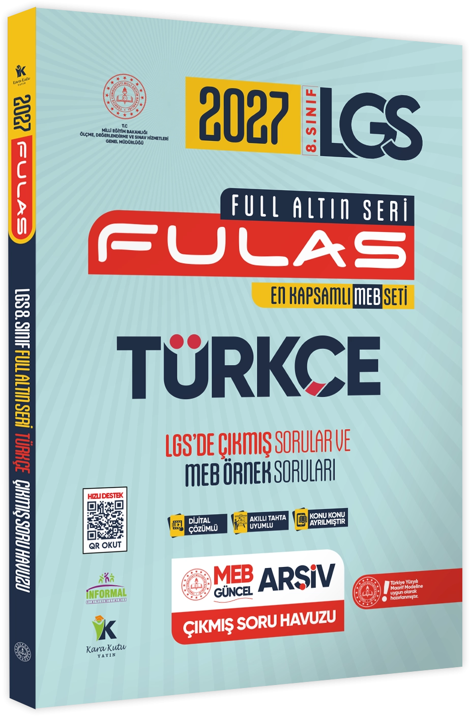 2027 8.Sınıf Full LGS Altın Seri (FULAS) TÜRKÇE MEB Çıkmış Soru Bankası Modüler Seti PDF/Video Çözümlü