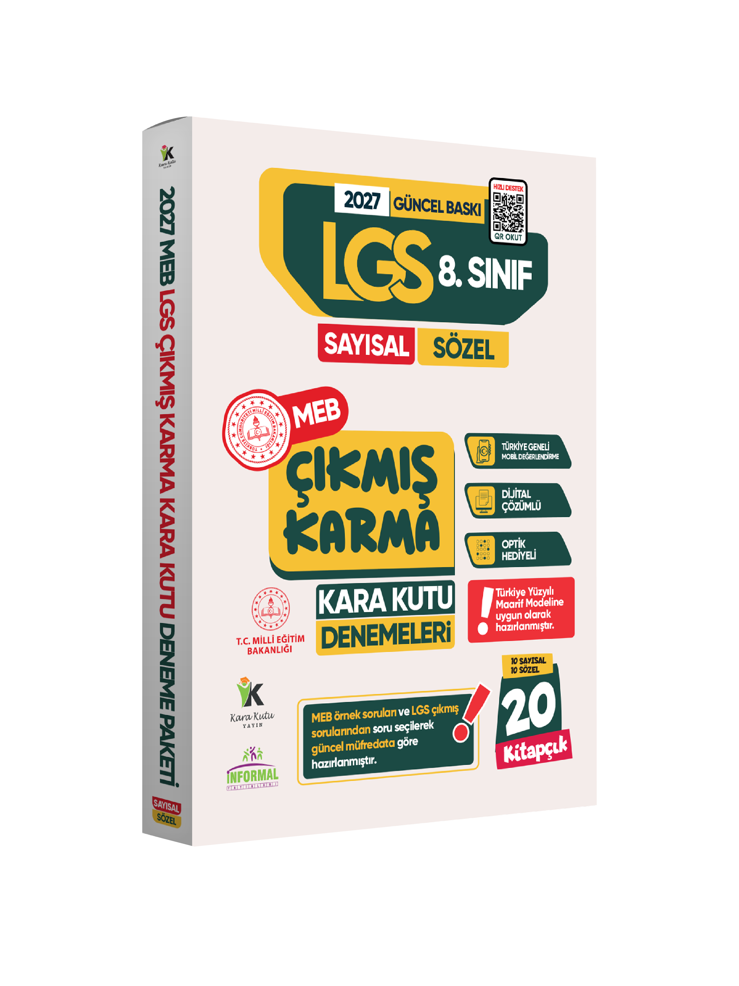 2027 8.Sınıf LGS 20li Deneme ÇIKMIŞ Soru Arşivi Karma Kara Kutu Deneme Sınavı Paketi Dijital Çözümlü